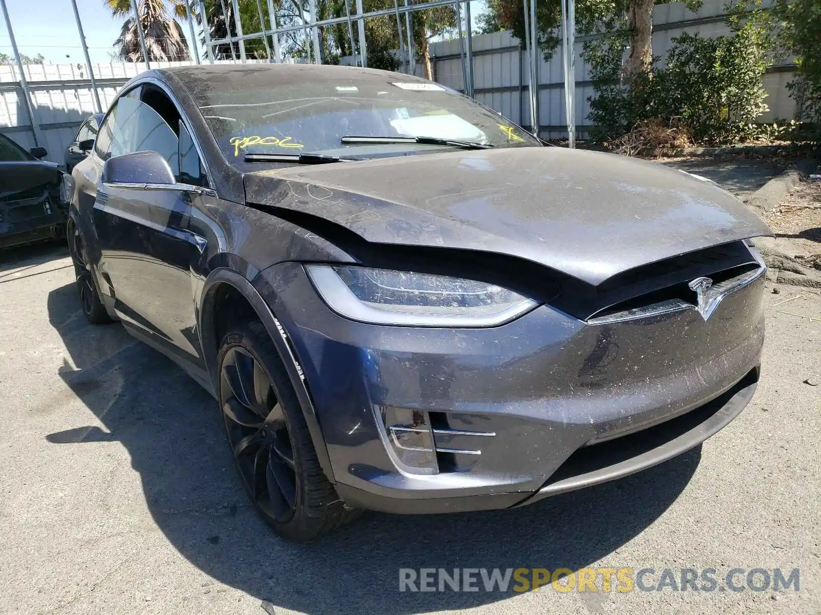 1 Photograph of a damaged car 5YJXCAE27KF184718 TESLA MODEL X 2019