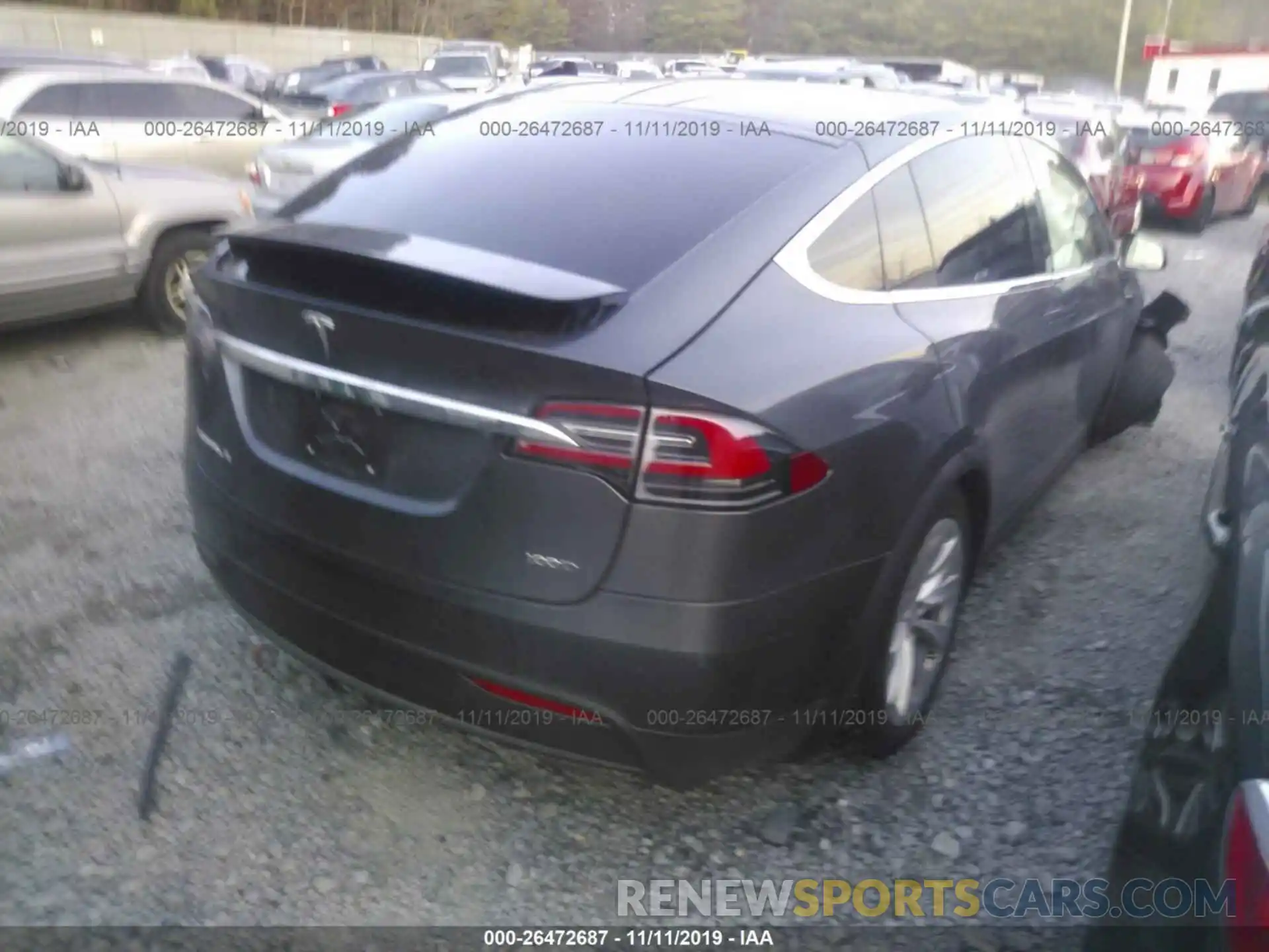 4 Фотография поврежденного автомобиля 5YJXCAE28KF151372 TESLA MODEL X 2019