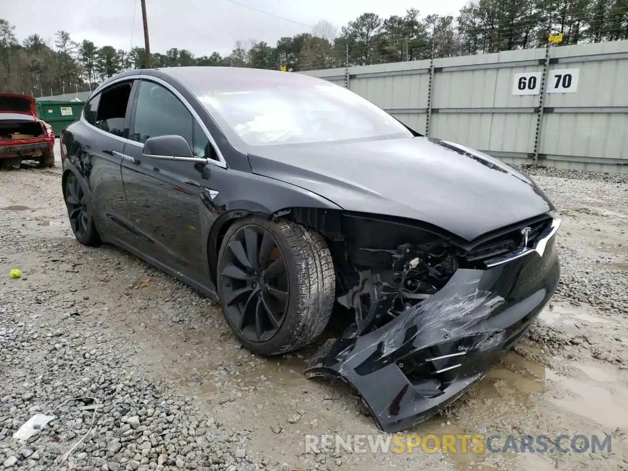 1 Photograph of a damaged car 5YJXCAE28KF182086 TESLA MODEL X 2019