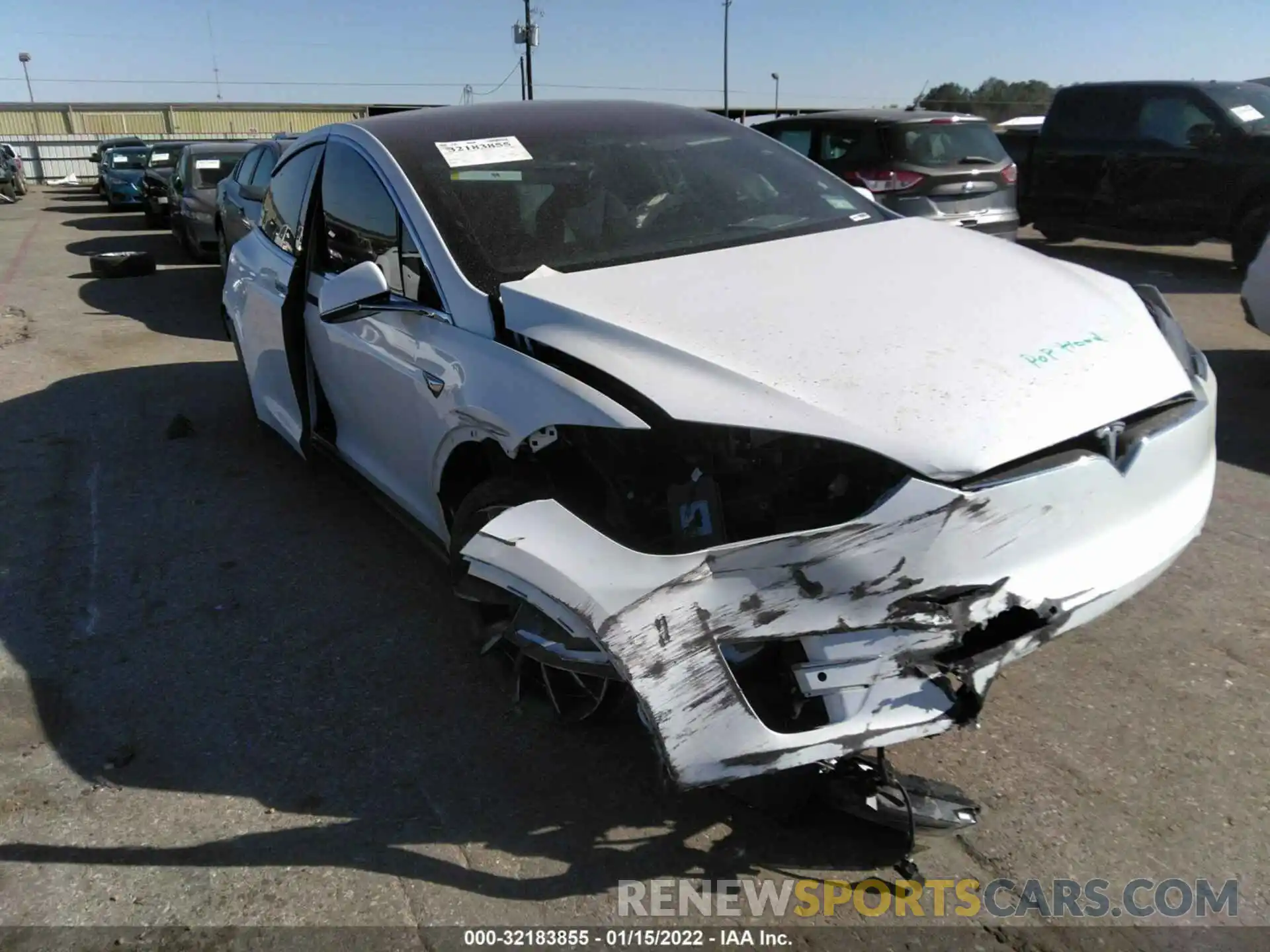 1 Photograph of a damaged car 5YJXCAE28KF185201 TESLA MODEL X 2019