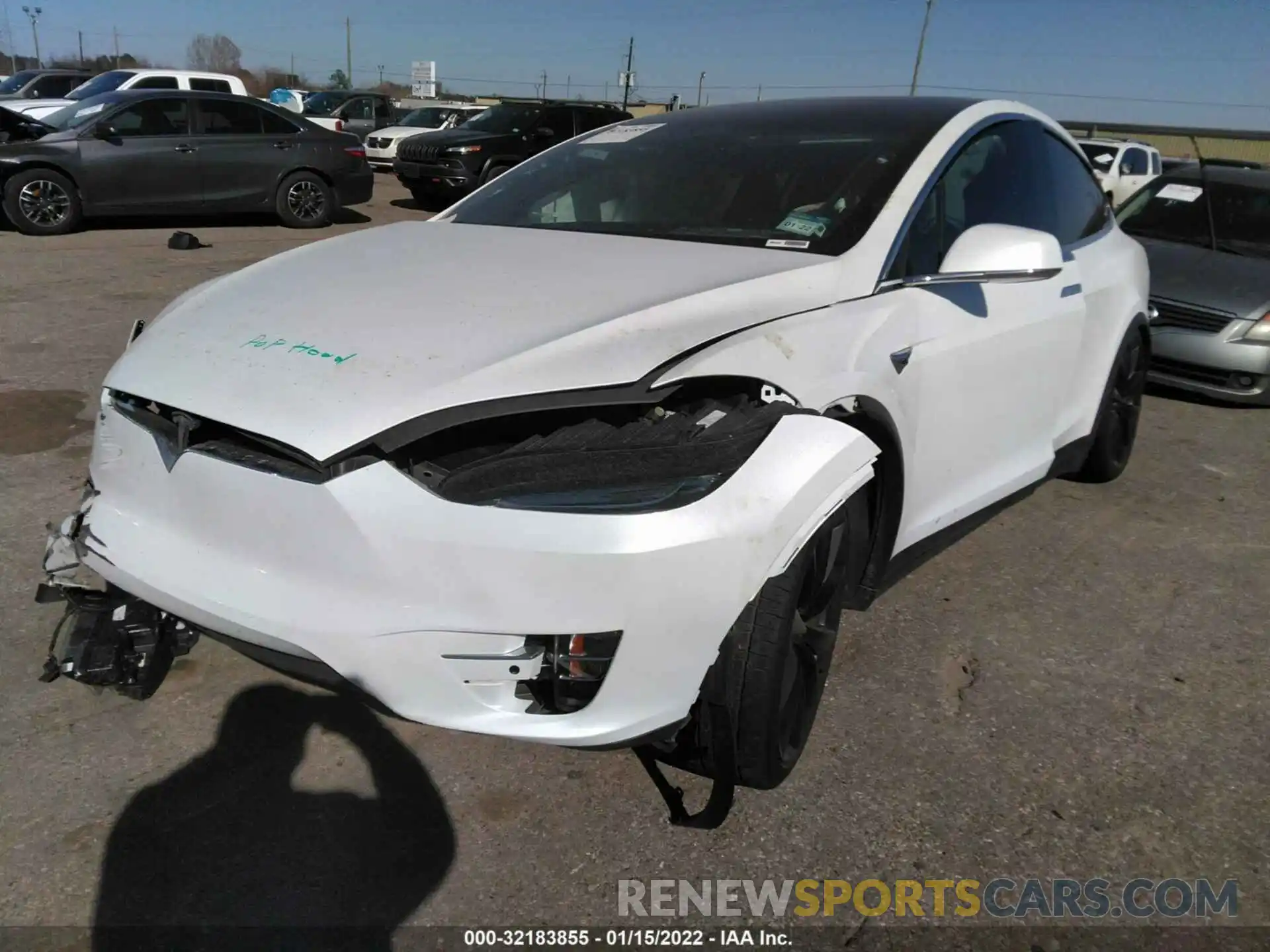 2 Photograph of a damaged car 5YJXCAE28KF185201 TESLA MODEL X 2019