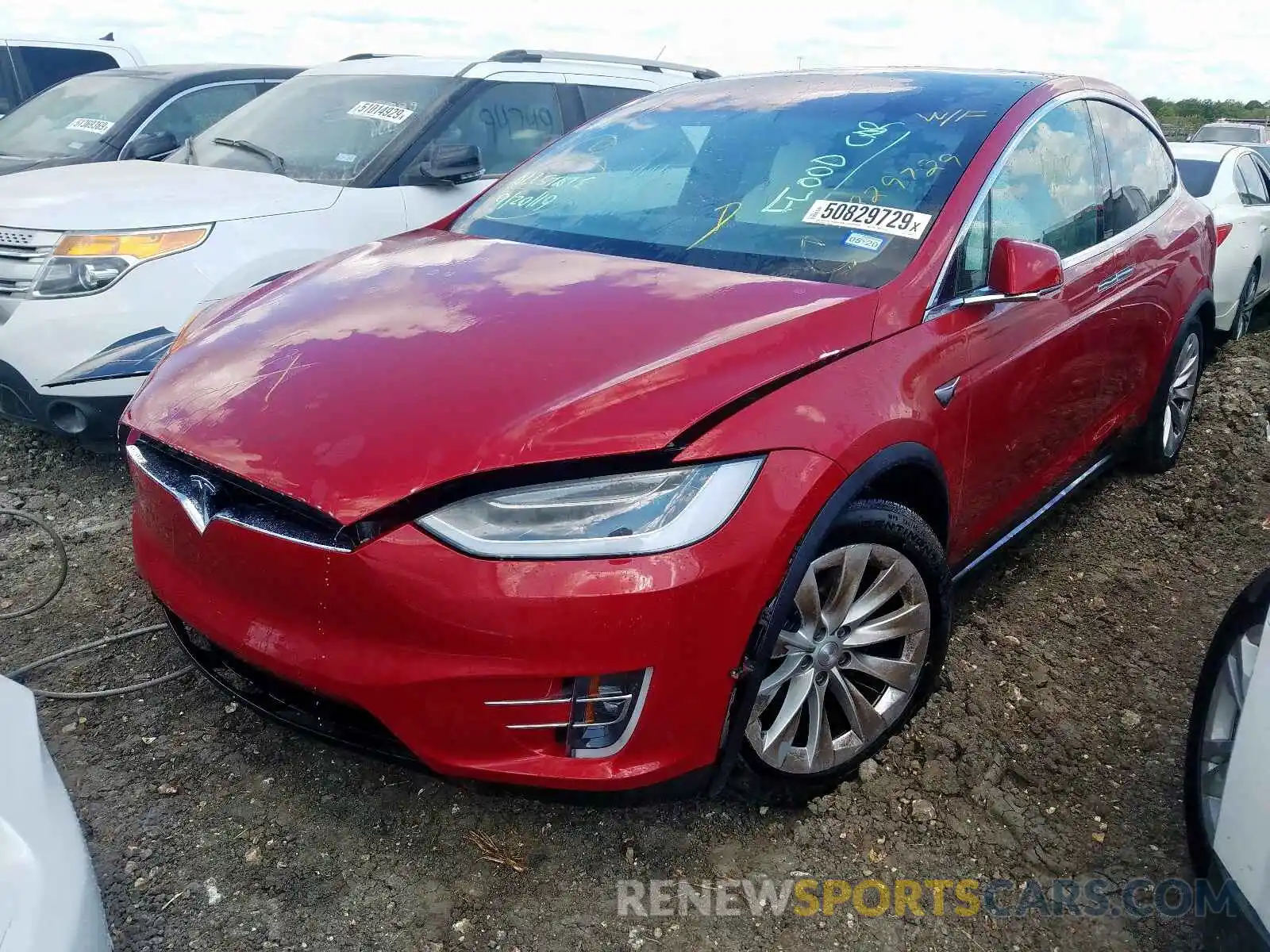 2 Photograph of a damaged car 5YJXCAE29KF149873 TESLA MODEL X 2019