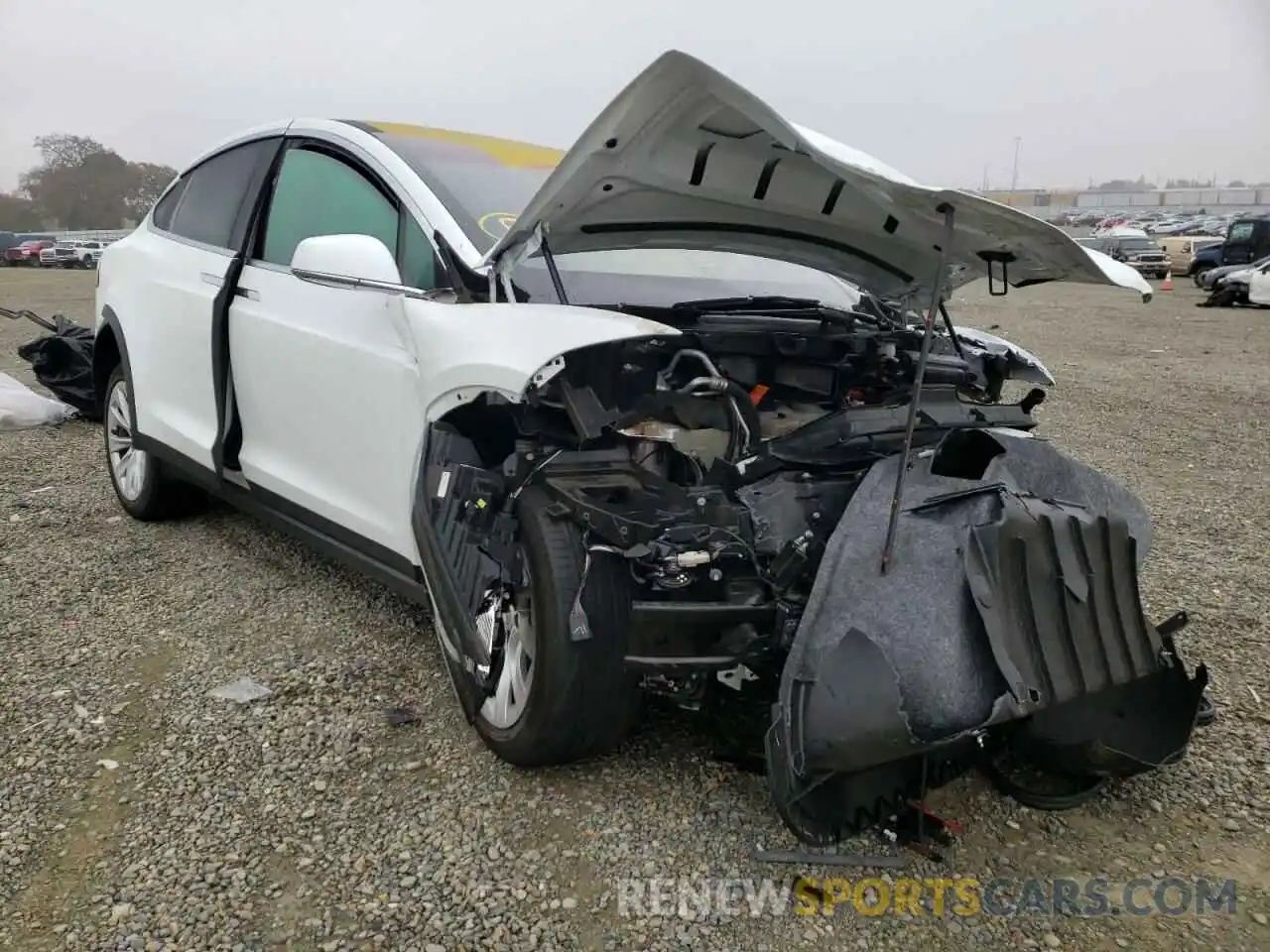 1 Photograph of a damaged car 5YJXCAE29KF154331 TESLA MODEL X 2019