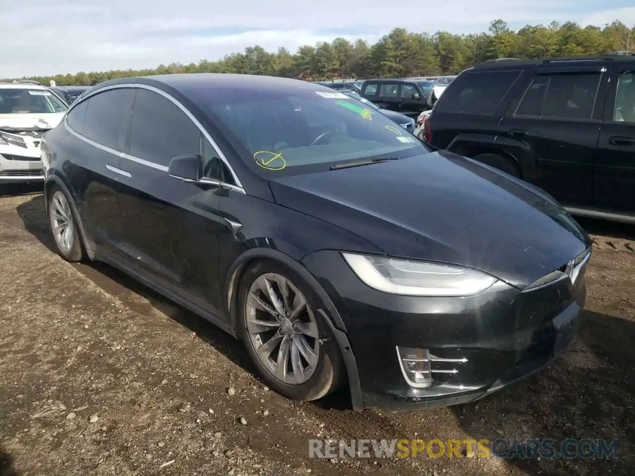 1 Photograph of a damaged car 5YJXCAE29KF181979 TESLA MODEL X 2019