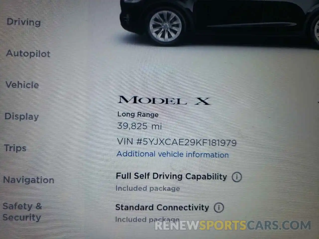 8 Photograph of a damaged car 5YJXCAE29KF181979 TESLA MODEL X 2019