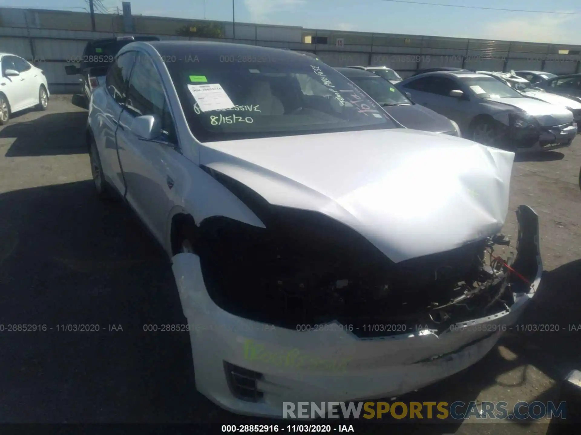 1 Photograph of a damaged car 5YJXCAE2XKF162406 TESLA MODEL X 2019