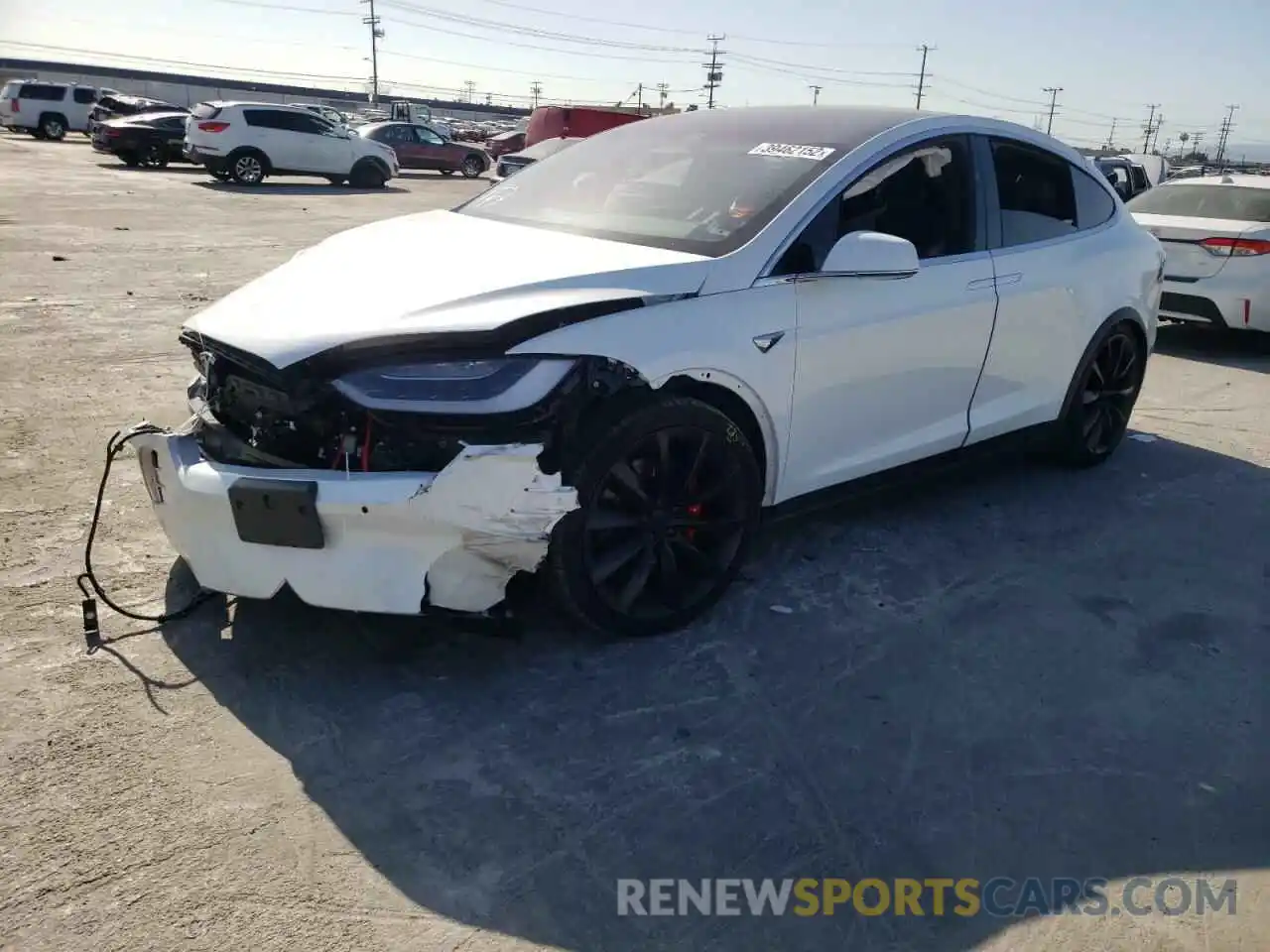 2 Photograph of a damaged car 5YJXCAE41KF154261 TESLA MODEL X 2019