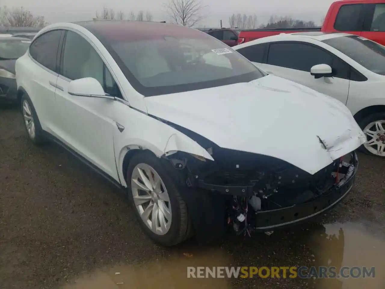 1 Photograph of a damaged car 5YJXCAE48KF189542 TESLA MODEL X 2019