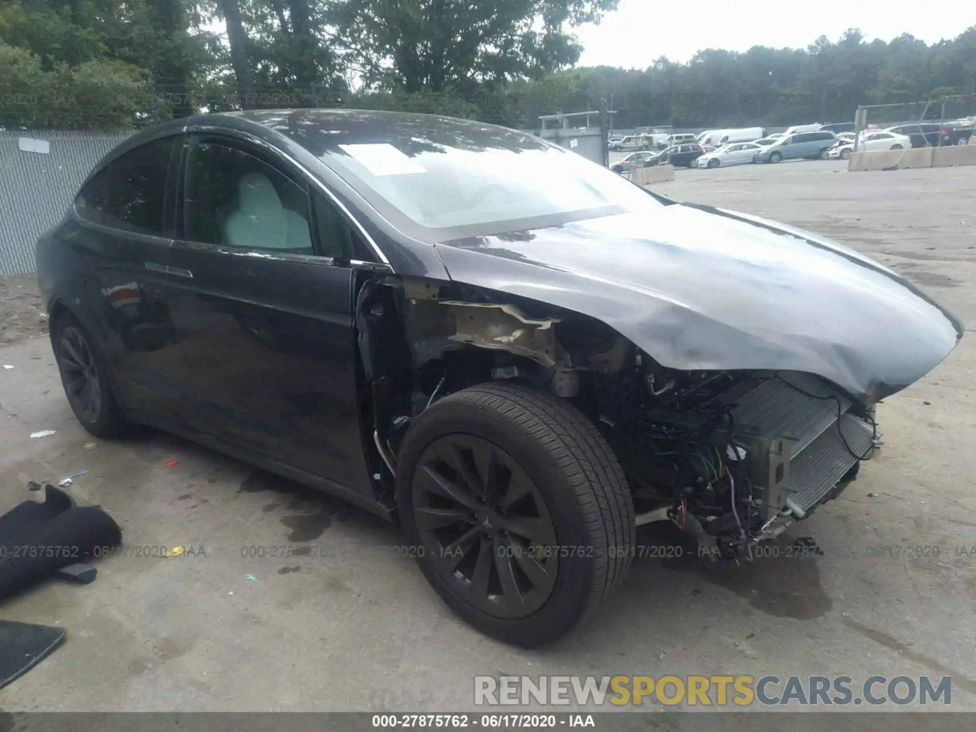 1 Photograph of a damaged car 5YJXCAE49KF163497 TESLA MODEL X 2019