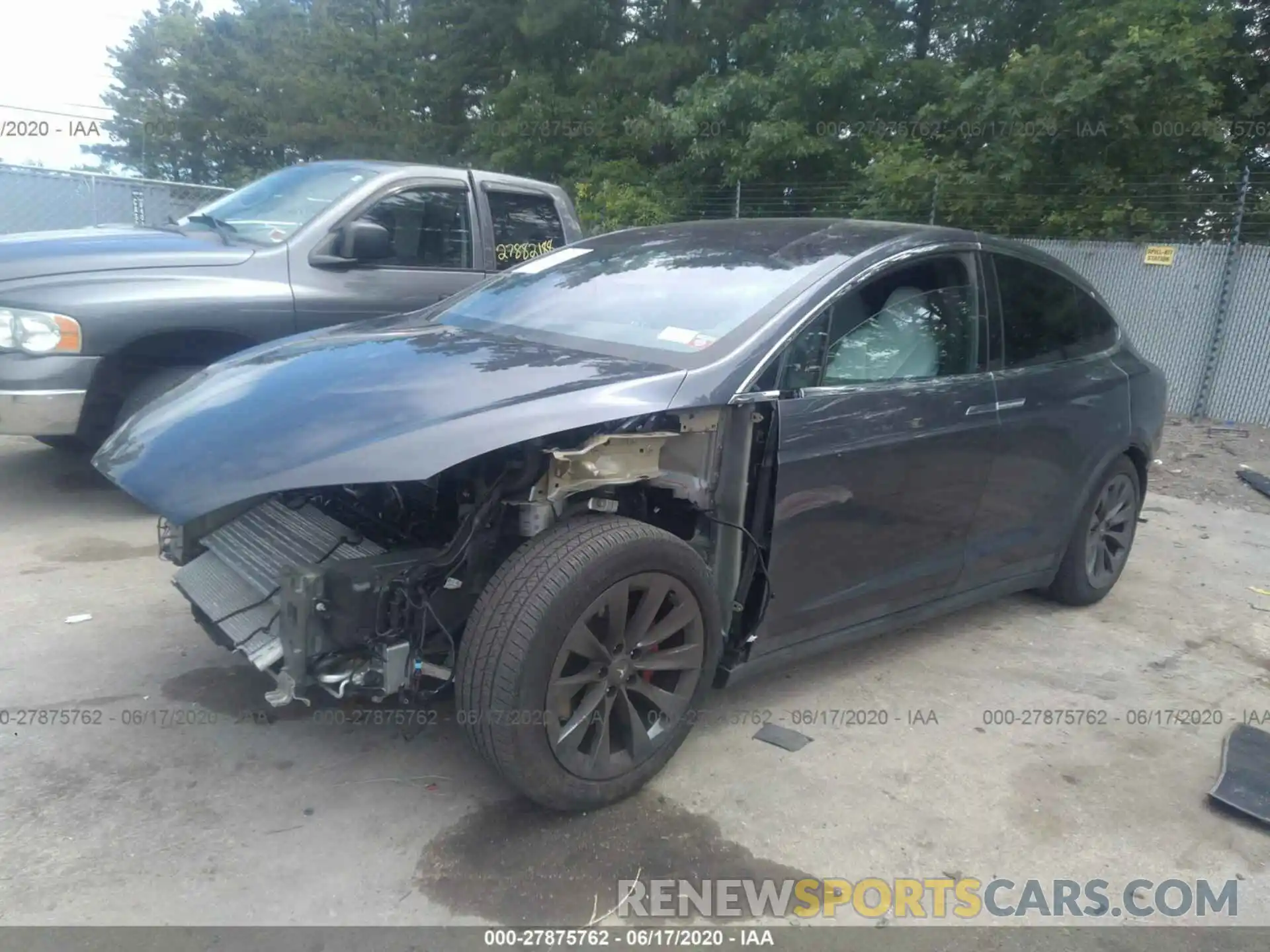 2 Photograph of a damaged car 5YJXCAE49KF163497 TESLA MODEL X 2019