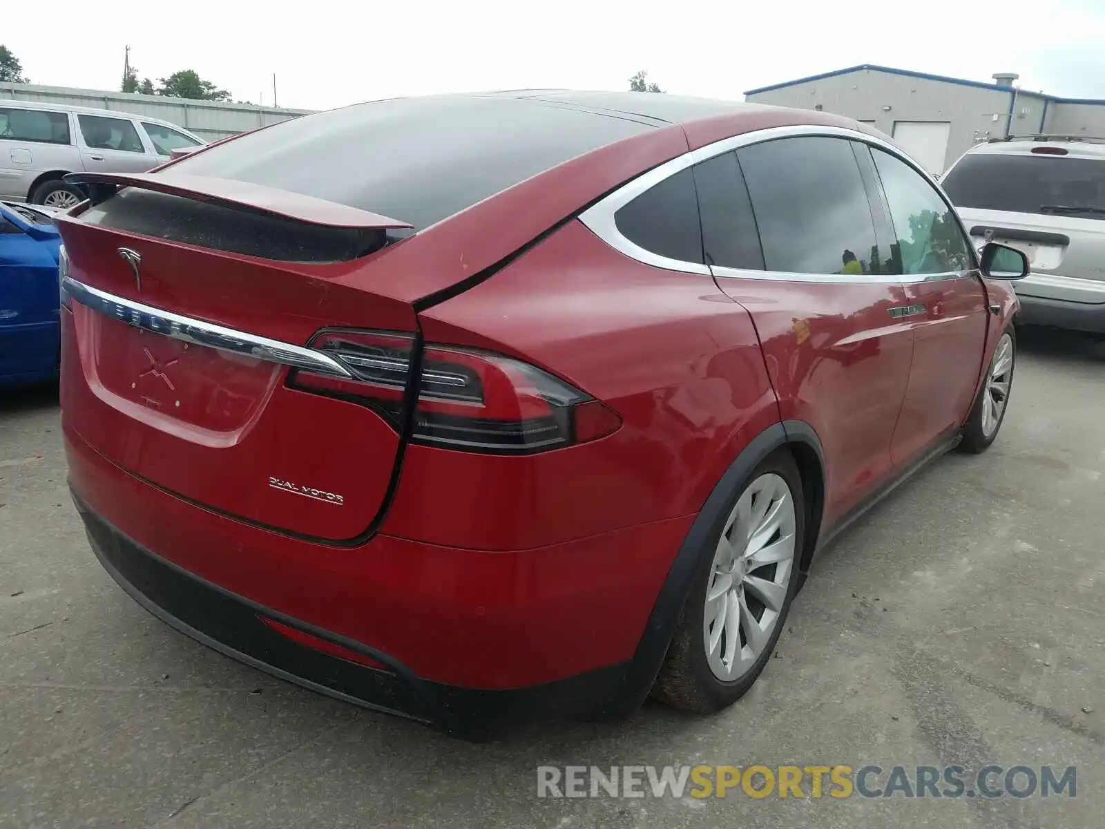 4 Photograph of a damaged car 5YJXCAE49KF190828 TESLA MODEL X 2019