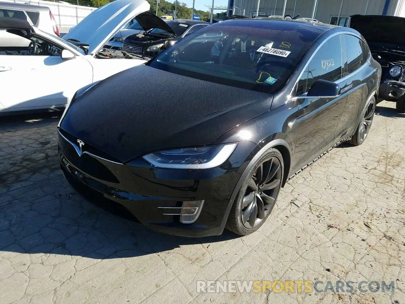 2 Photograph of a damaged car 5YJXCBE20KF151727 TESLA MODEL X 2019