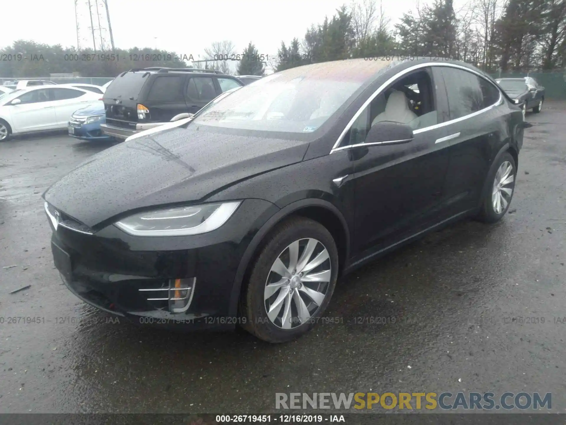 2 Photograph of a damaged car 5YJXCBE20KF160766 TESLA MODEL X 2019