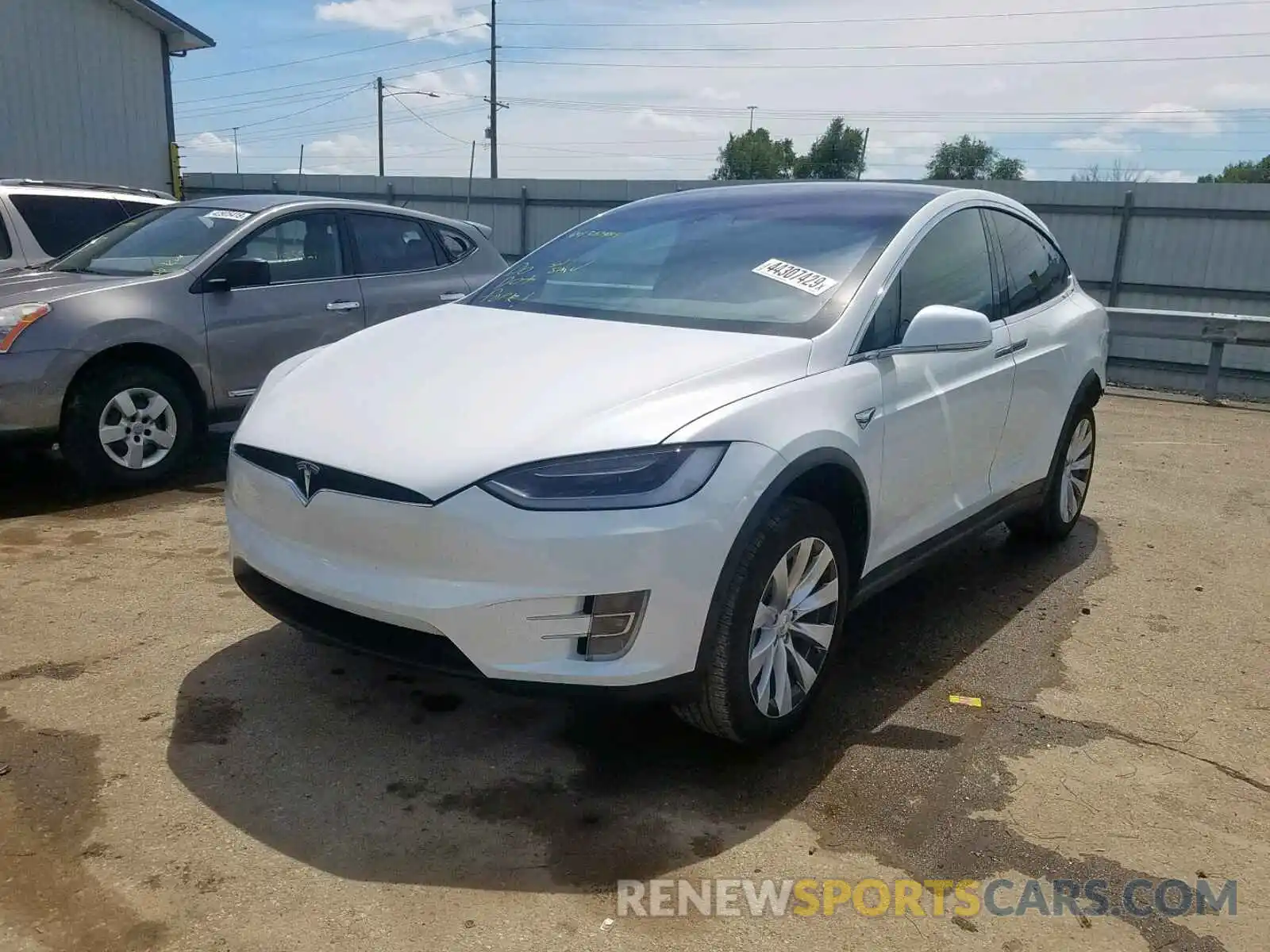 2 Photograph of a damaged car 5YJXCBE20KF180614 TESLA MODEL X 2019