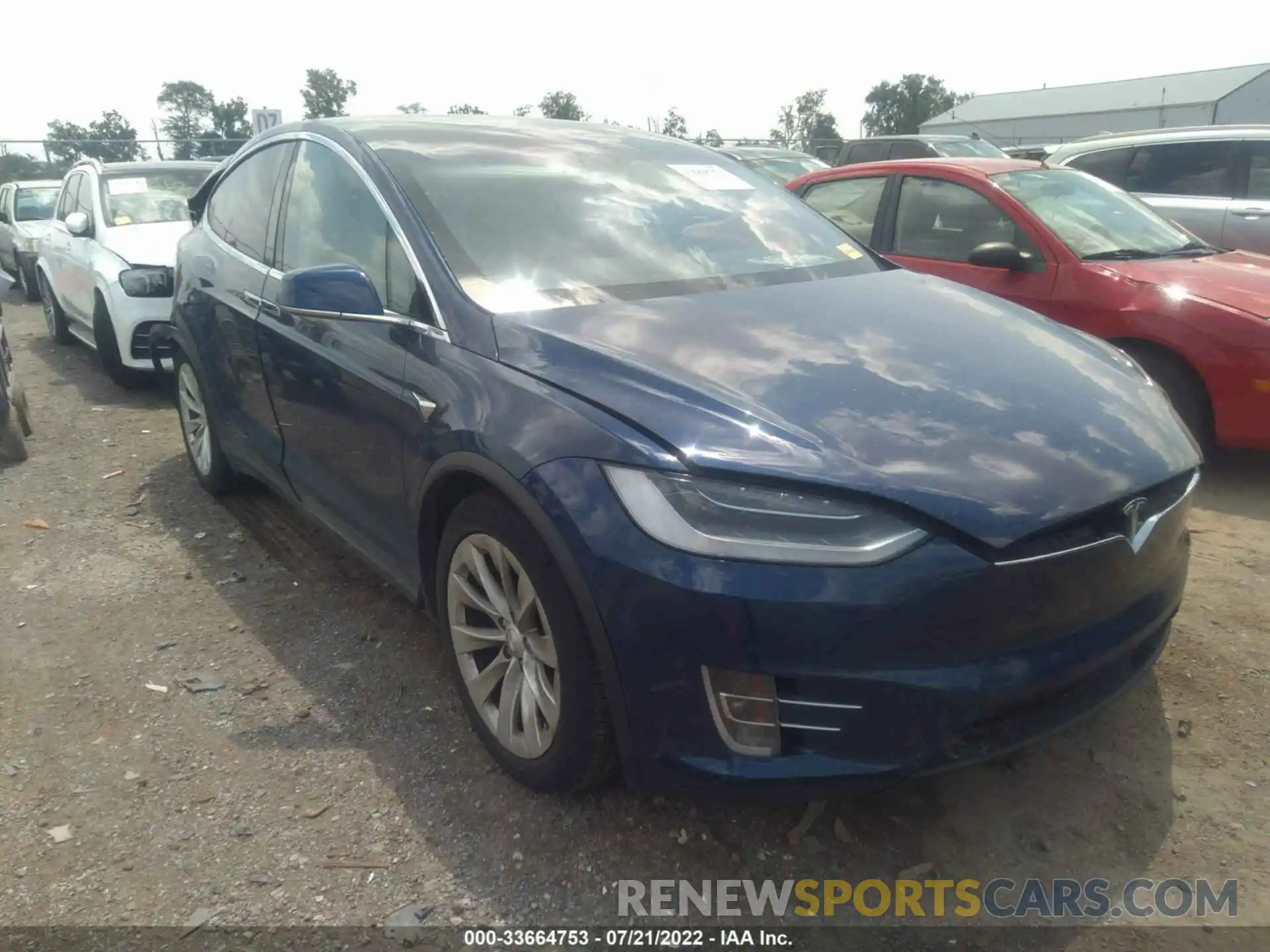 1 Photograph of a damaged car 5YJXCBE20KF181097 TESLA MODEL X 2019