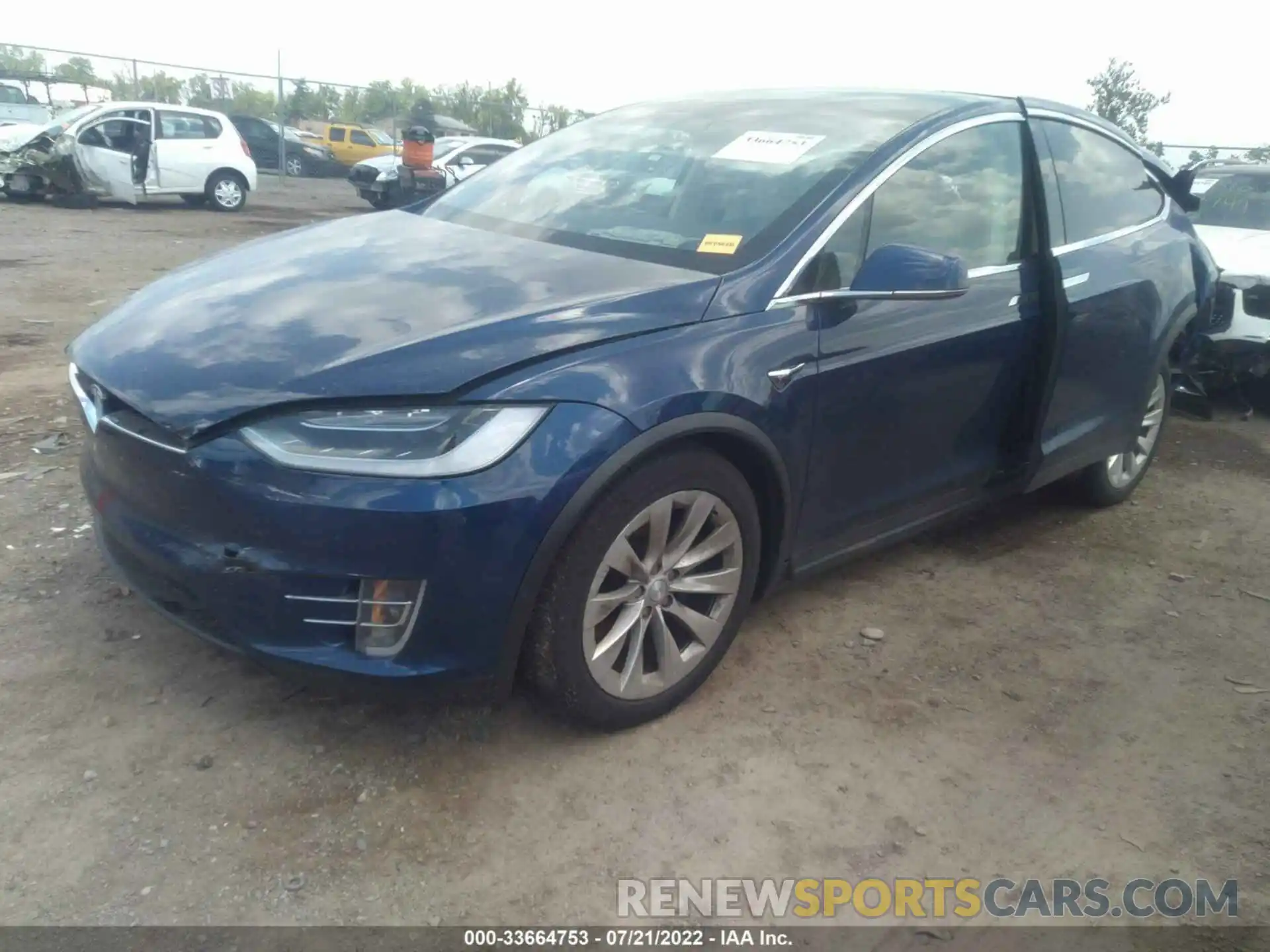 2 Фотография поврежденного автомобиля 5YJXCBE20KF181097 TESLA MODEL X 2019