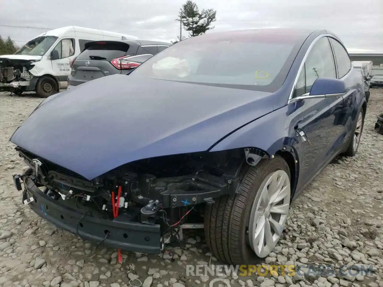 2 Photograph of a damaged car 5YJXCBE20KF184808 TESLA MODEL X 2019