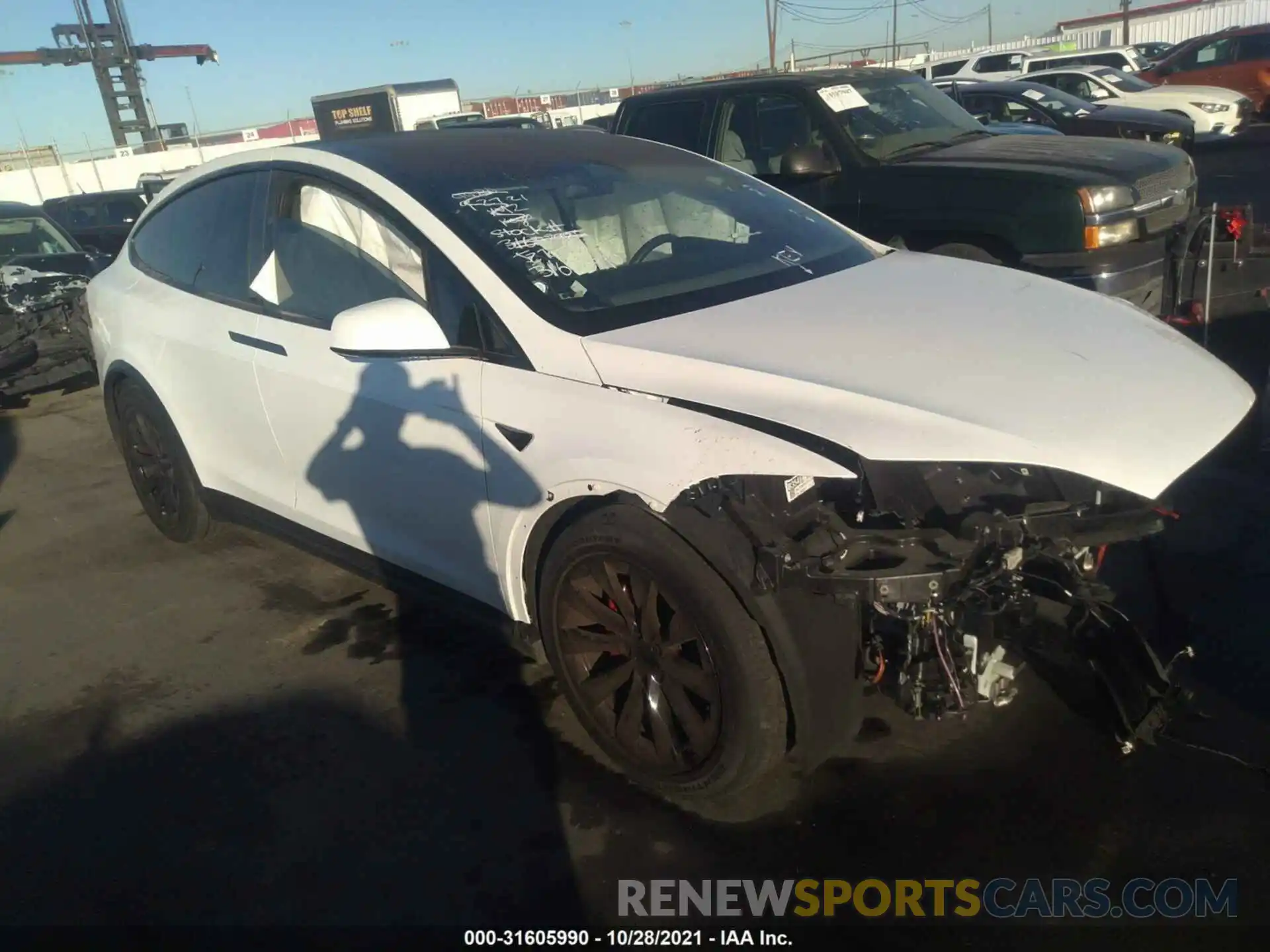 1 Photograph of a damaged car 5YJXCBE20KF191029 TESLA MODEL X 2019