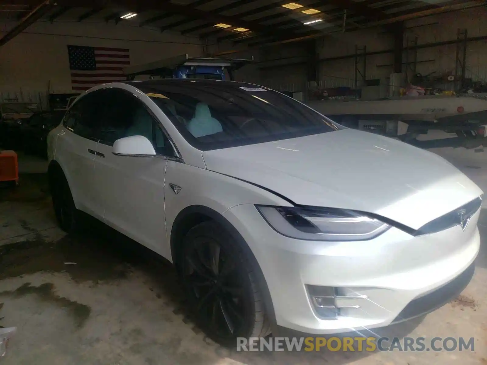 1 Photograph of a damaged car 5YJXCBE20KF193203 TESLA MODEL X 2019