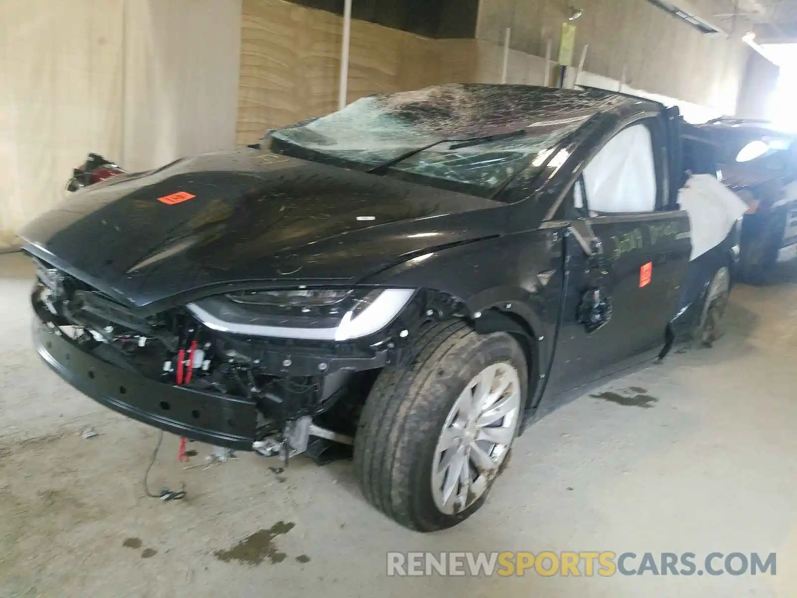 2 Photograph of a damaged car 5YJXCBE21KF203169 TESLA MODEL X 2019