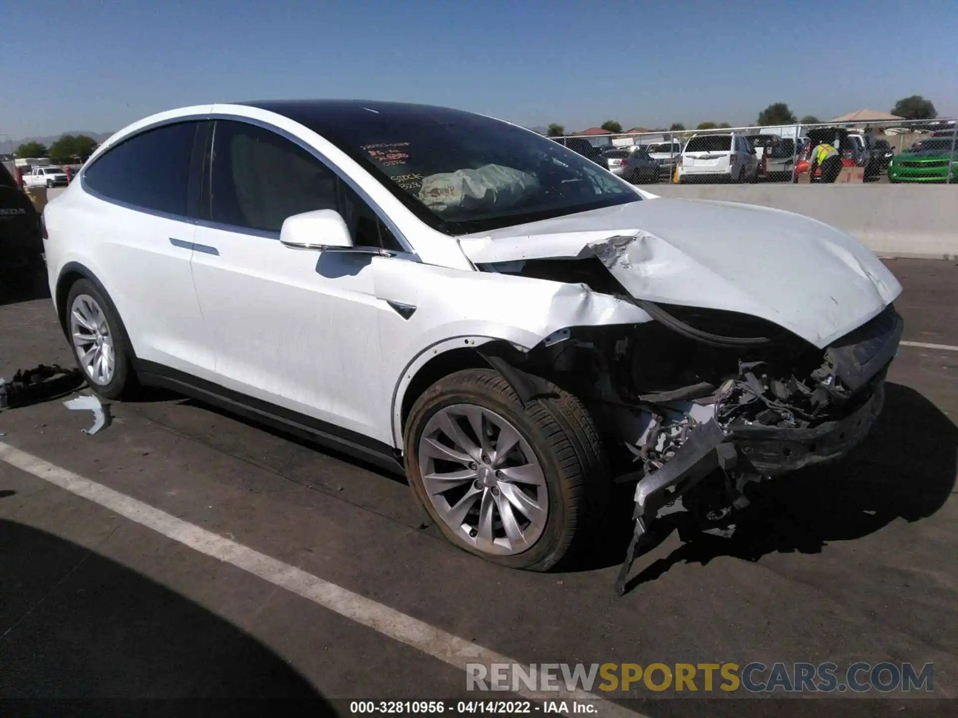 1 Photograph of a damaged car 5YJXCBE22KF140356 TESLA MODEL X 2019