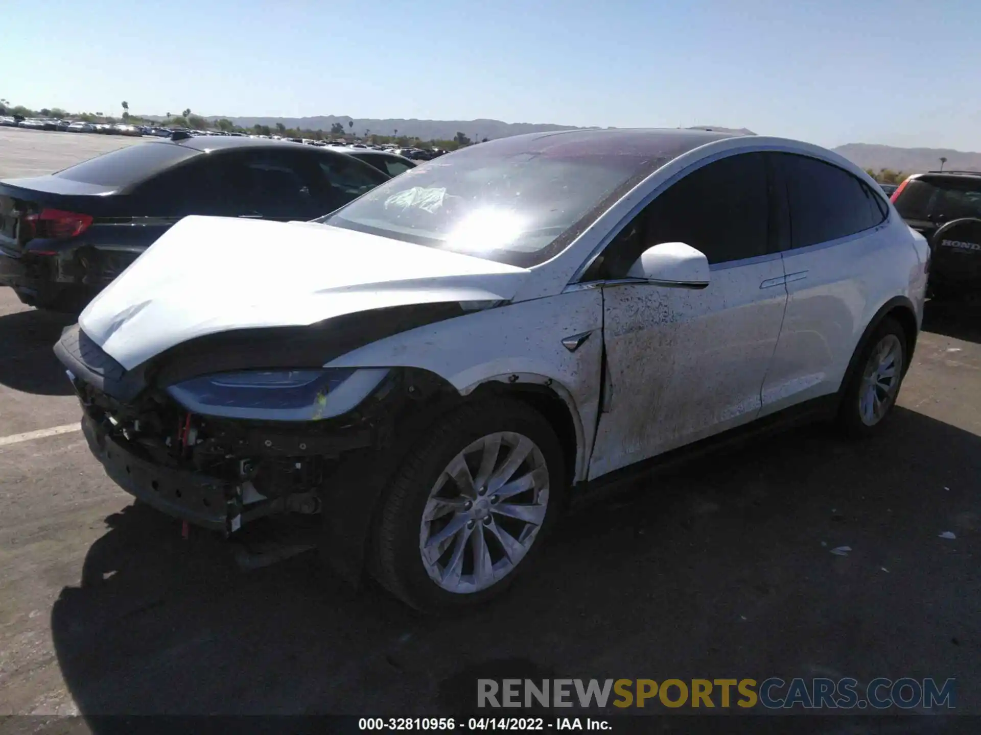 2 Photograph of a damaged car 5YJXCBE22KF140356 TESLA MODEL X 2019