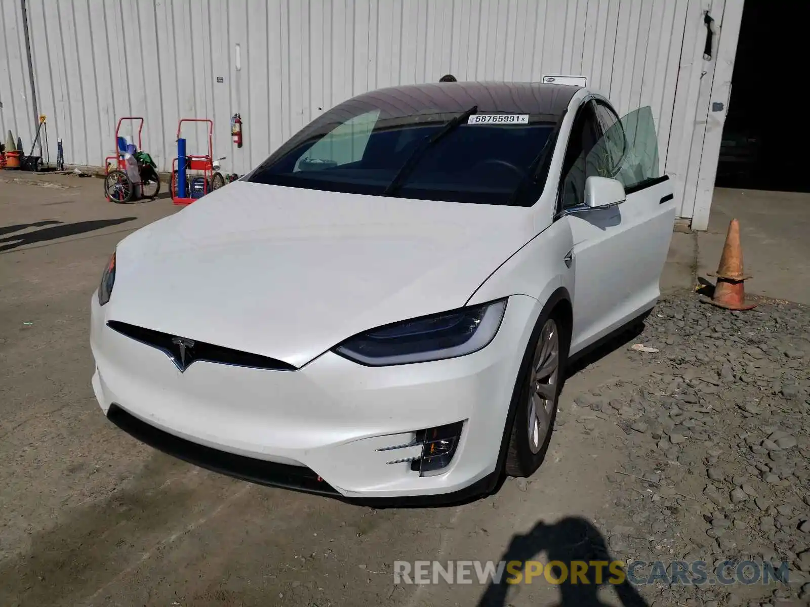 2 Photograph of a damaged car 5YJXCBE22KF150613 TESLA MODEL X 2019