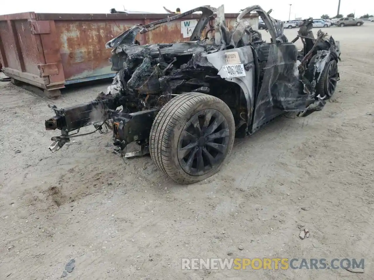 2 Photograph of a damaged car 5YJXCBE22KF151809 TESLA MODEL X 2019