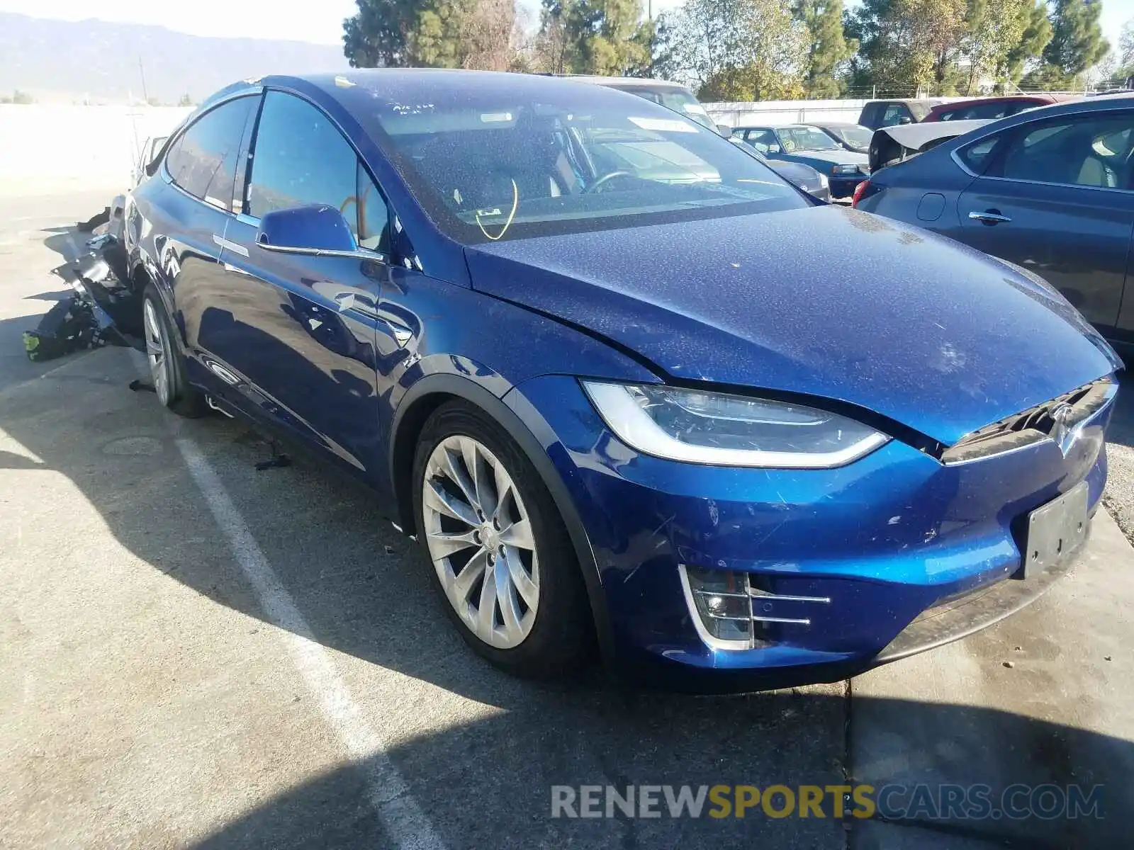 1 Photograph of a damaged car 5YJXCBE22KF159635 TESLA MODEL X 2019