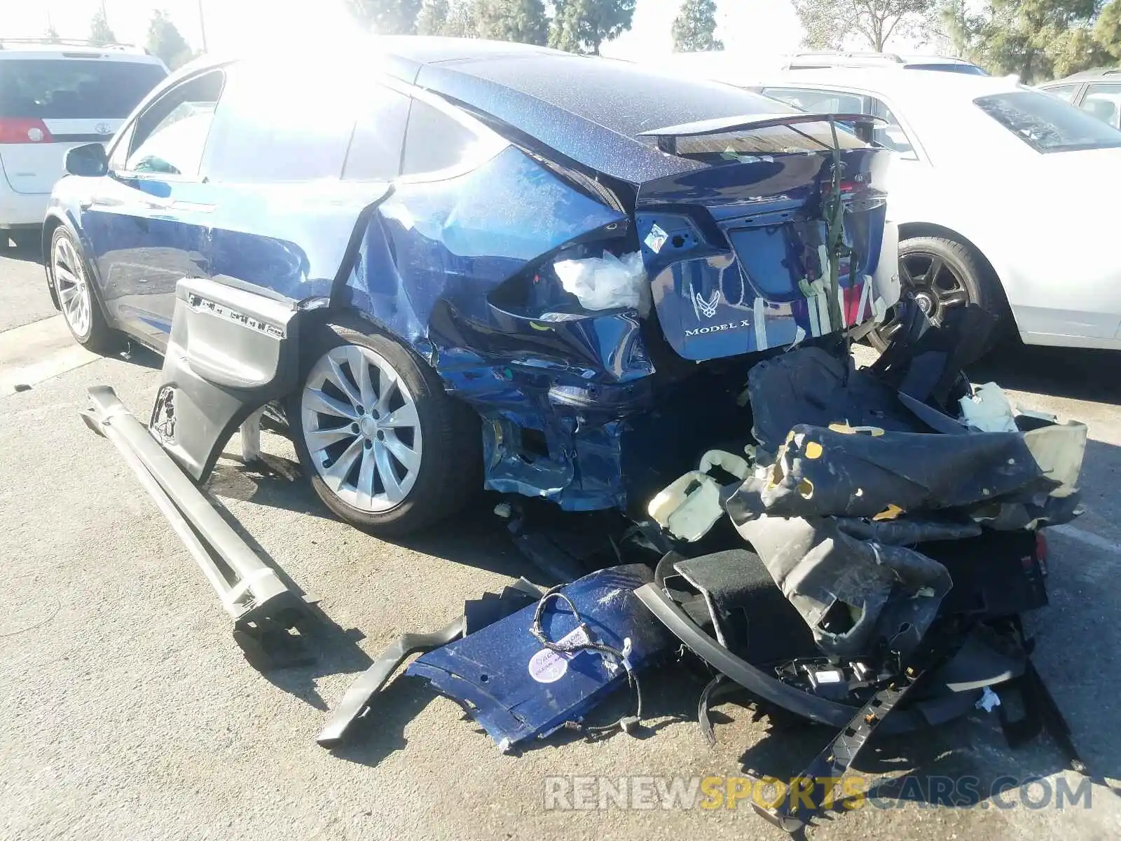 3 Photograph of a damaged car 5YJXCBE22KF159635 TESLA MODEL X 2019