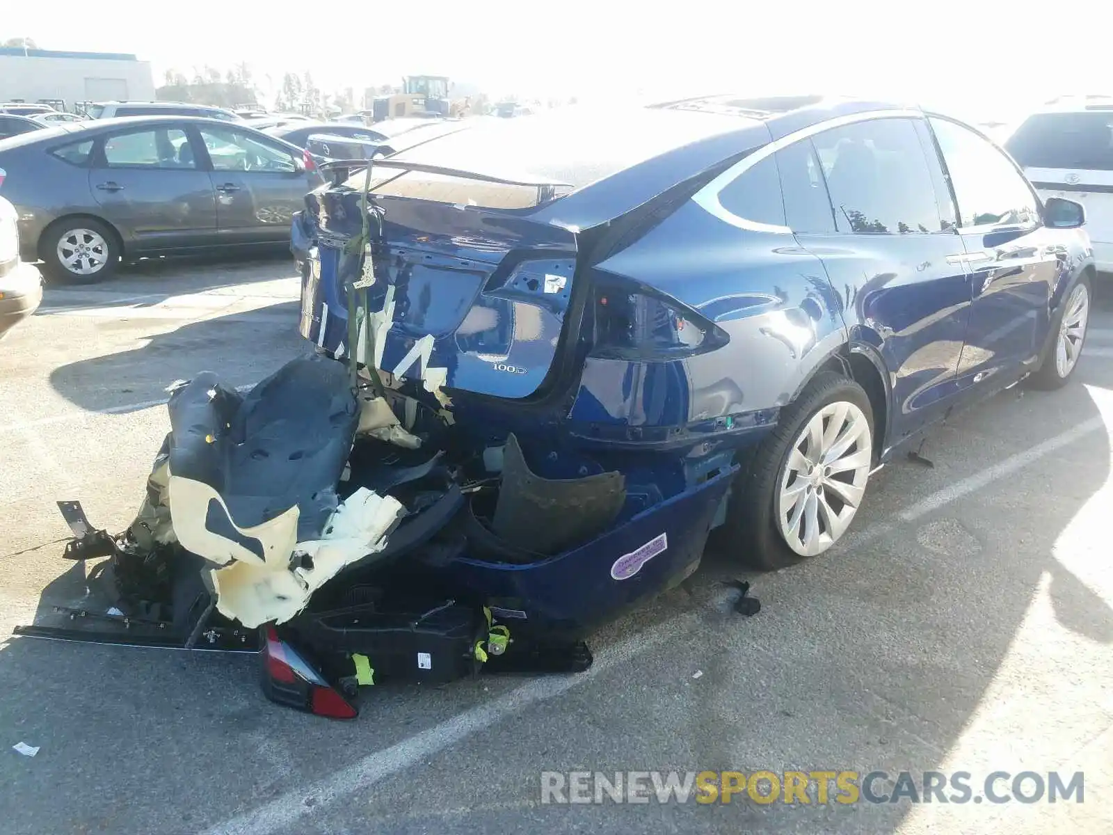 4 Photograph of a damaged car 5YJXCBE22KF159635 TESLA MODEL X 2019