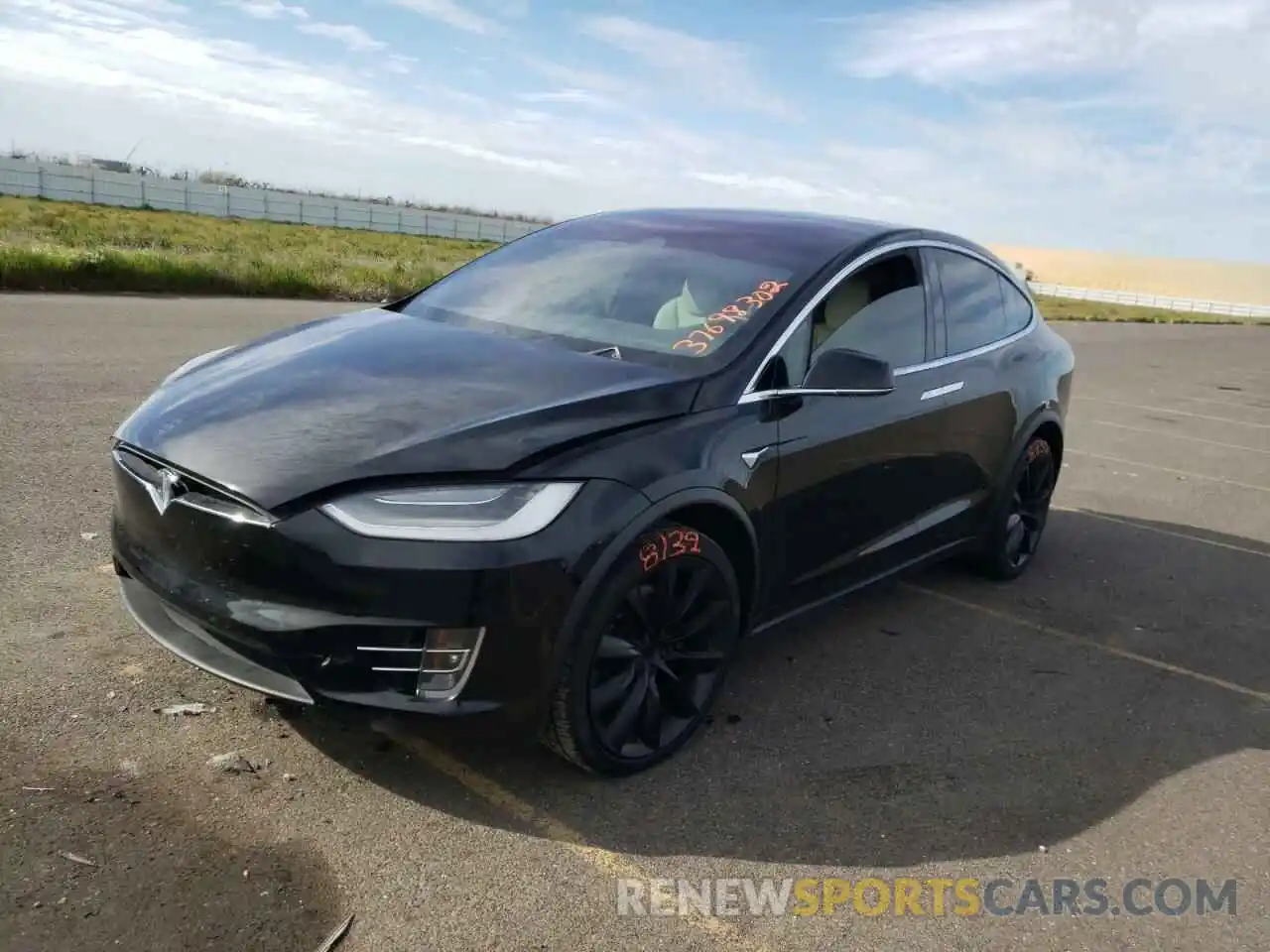 2 Photograph of a damaged car 5YJXCBE22KF210390 TESLA MODEL X 2019