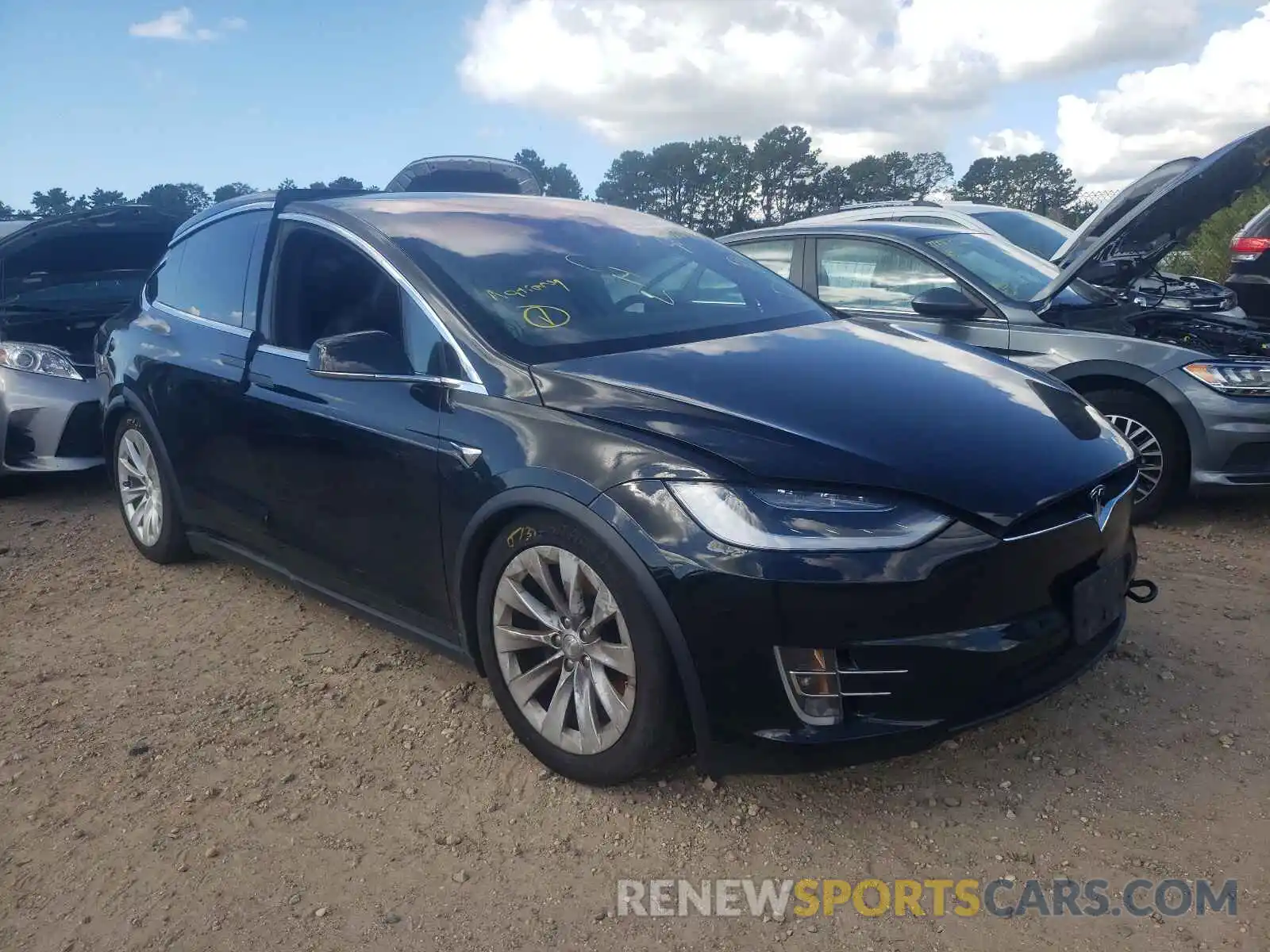 1 Photograph of a damaged car 5YJXCBE23KF159546 TESLA MODEL X 2019