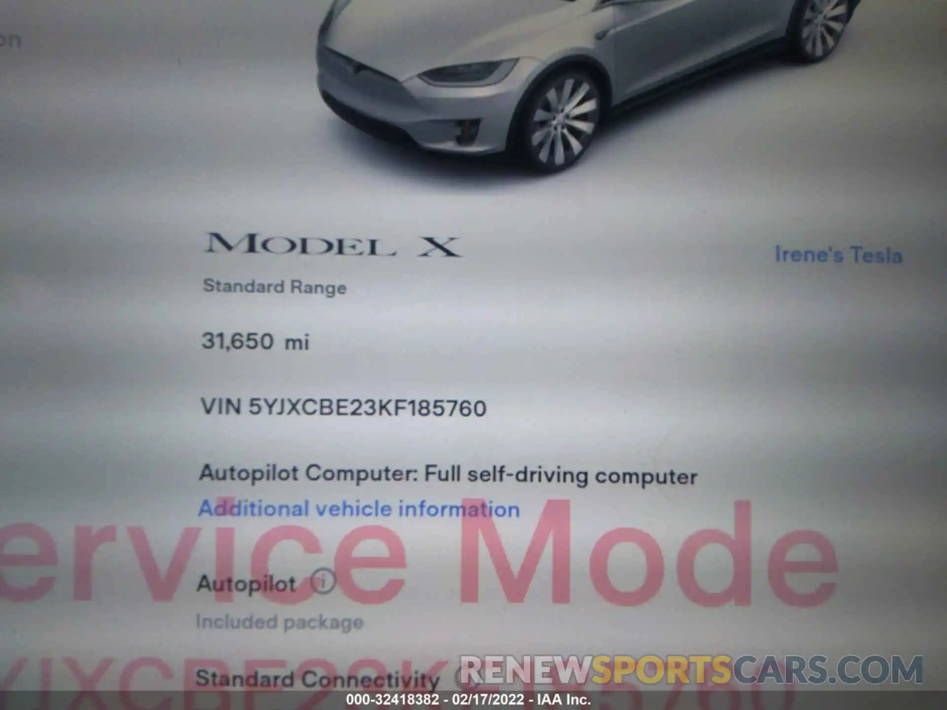 9 Photograph of a damaged car 5YJXCBE23KF185760 TESLA MODEL X 2019