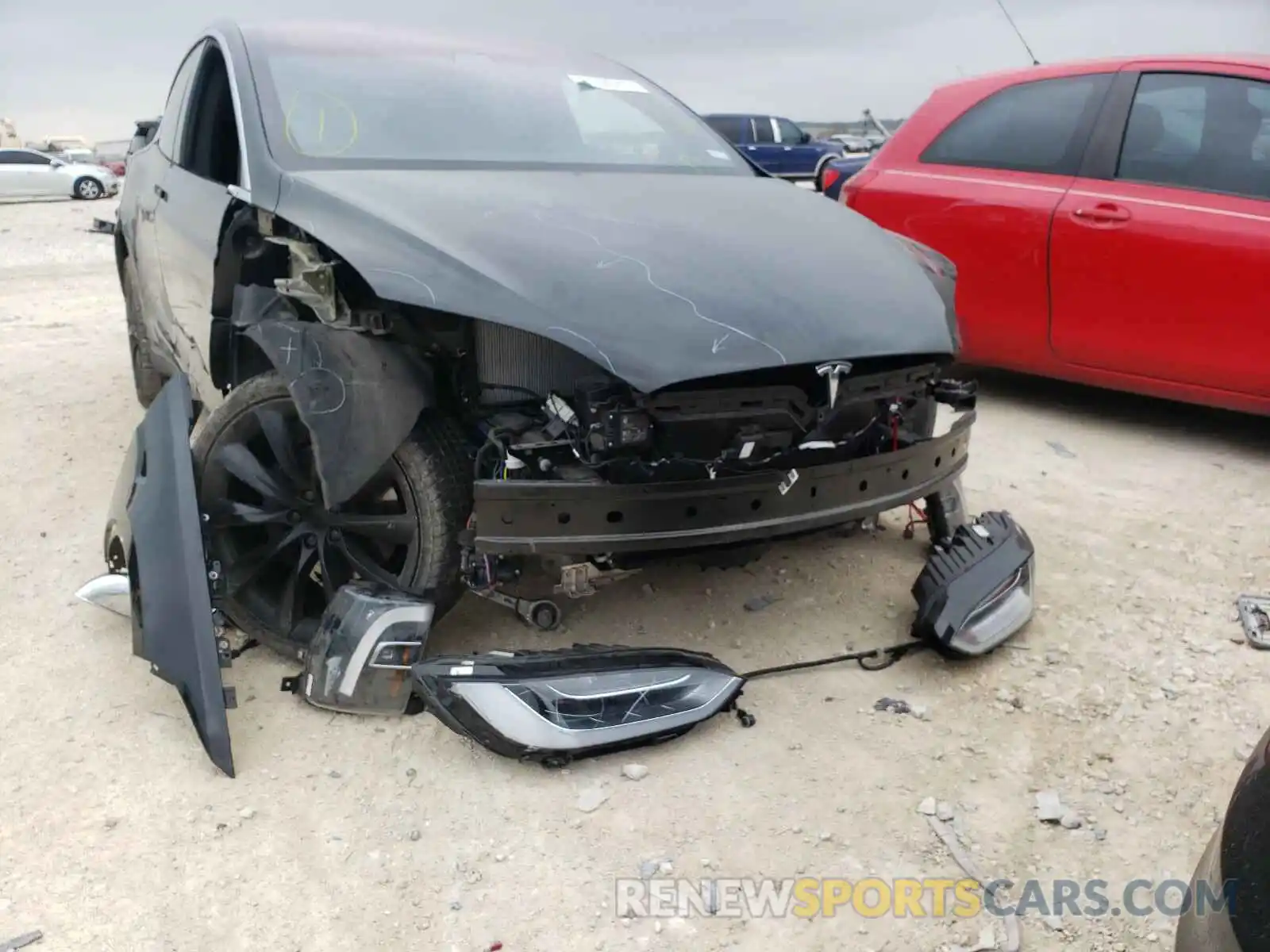 9 Photograph of a damaged car 5YJXCBE24KF159605 TESLA MODEL X 2019