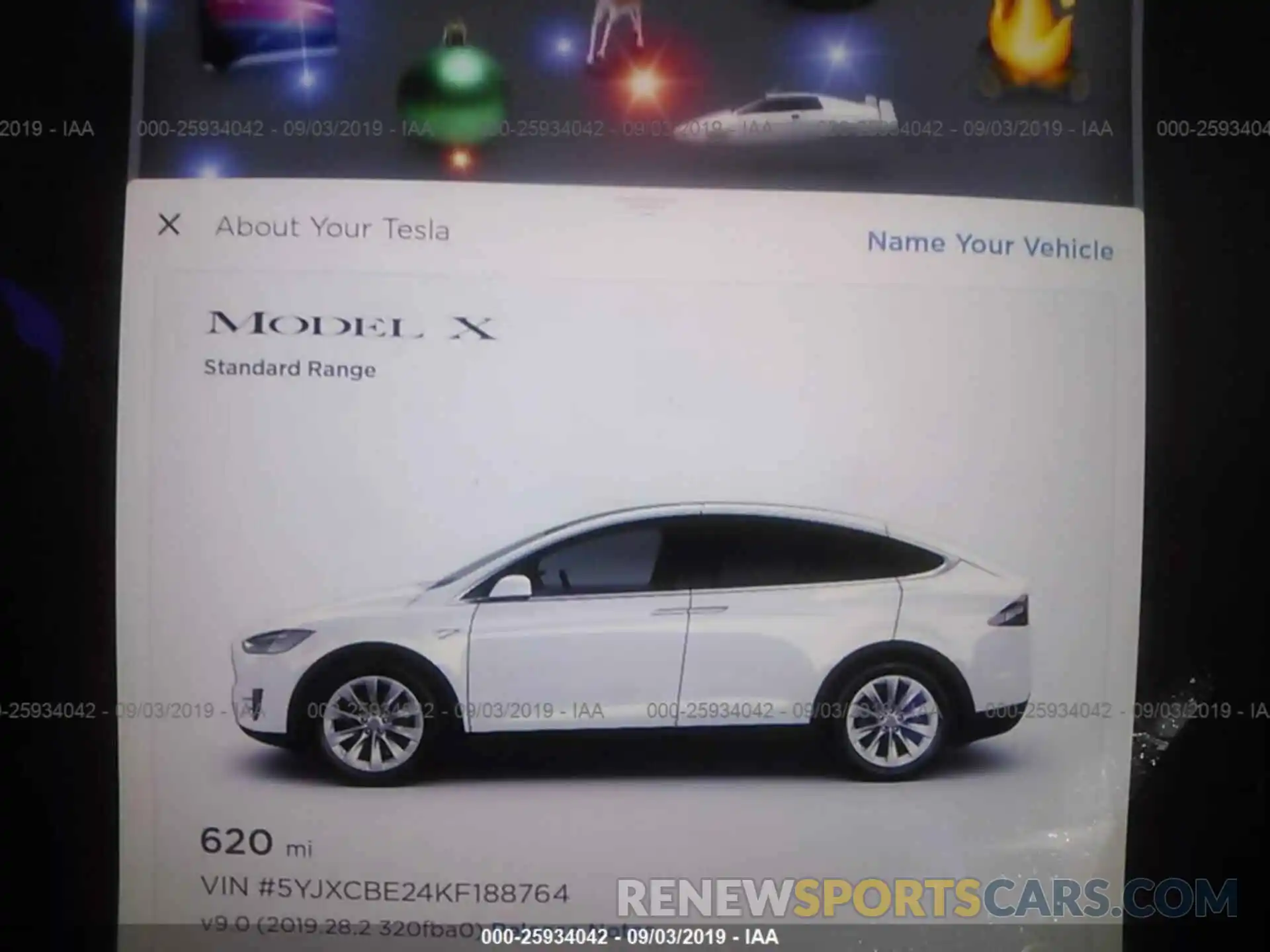 7 Photograph of a damaged car 5YJXCBE24KF188764 TESLA MODEL X 2019