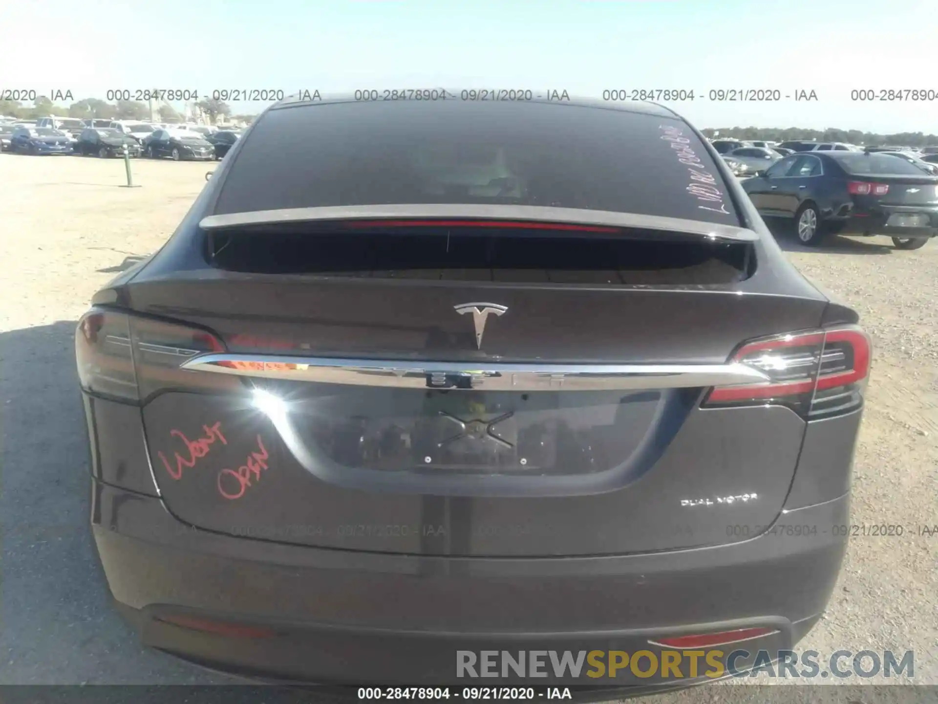 8 Photograph of a damaged car 5YJXCBE24KF192829 TESLA MODEL X 2019