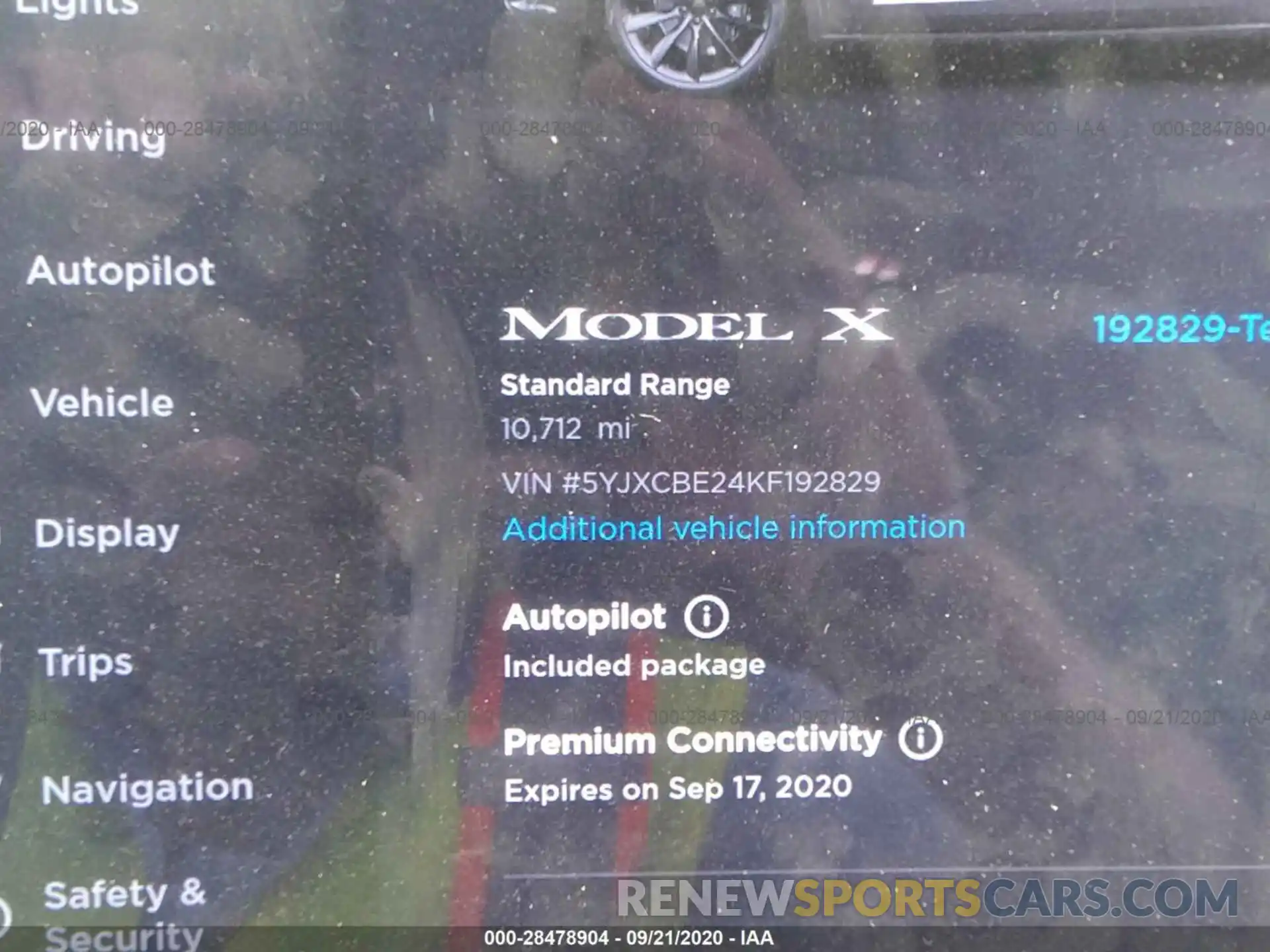 9 Фотография поврежденного автомобиля 5YJXCBE24KF192829 TESLA MODEL X 2019