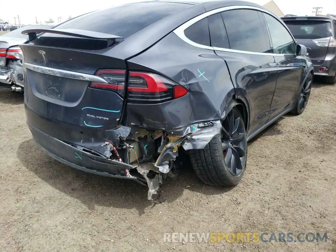 9 Photograph of a damaged car 5YJXCBE24KF209077 TESLA MODEL X 2019