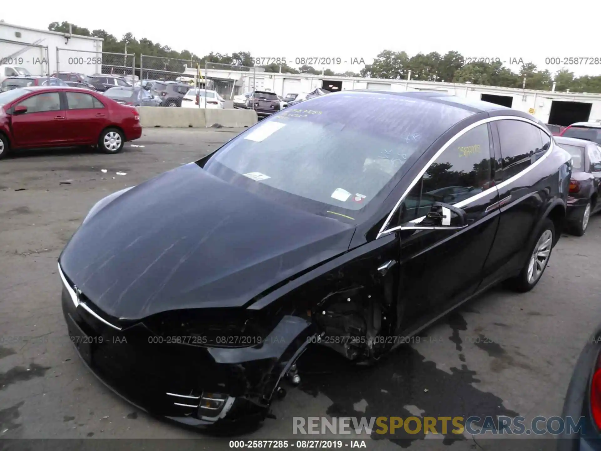 2 Photograph of a damaged car 5YJXCBE25KF152937 TESLA MODEL X 2019