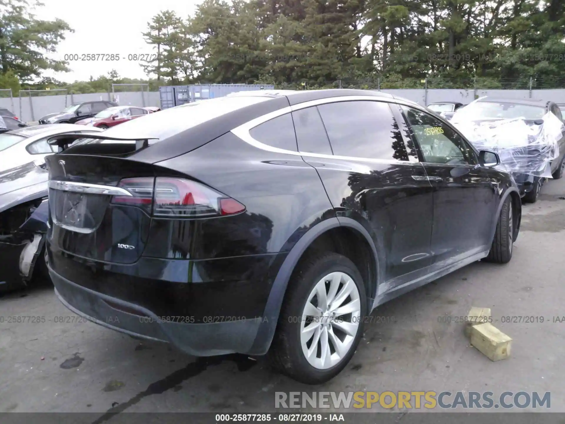 4 Фотография поврежденного автомобиля 5YJXCBE25KF152937 TESLA MODEL X 2019