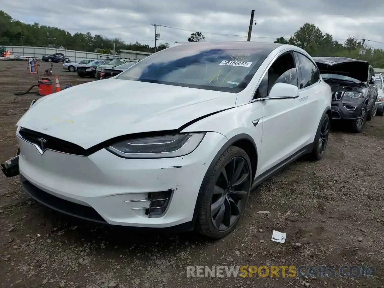 2 Photograph of a damaged car 5YJXCBE25KF153666 TESLA MODEL X 2019