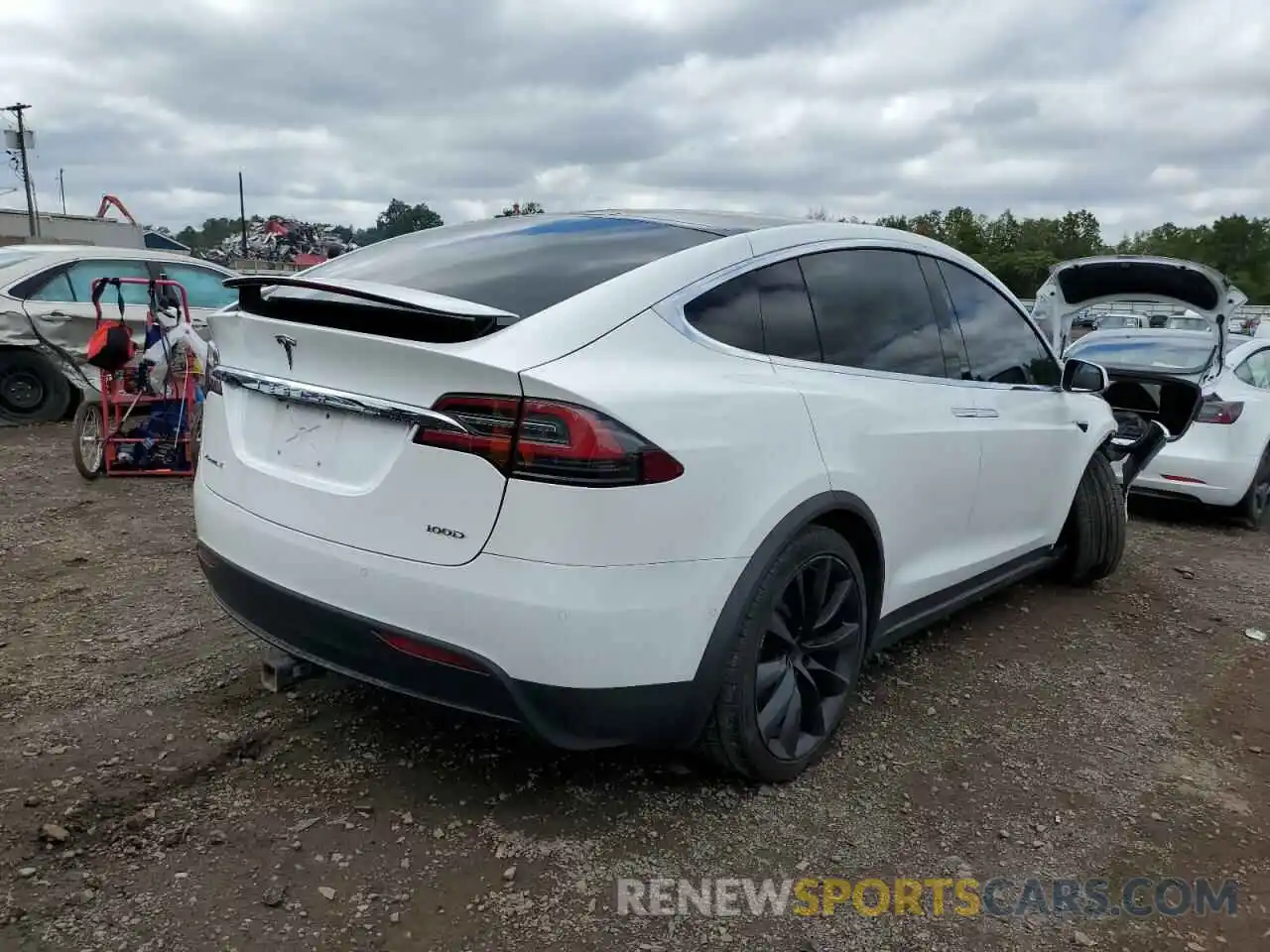 4 Photograph of a damaged car 5YJXCBE25KF153666 TESLA MODEL X 2019