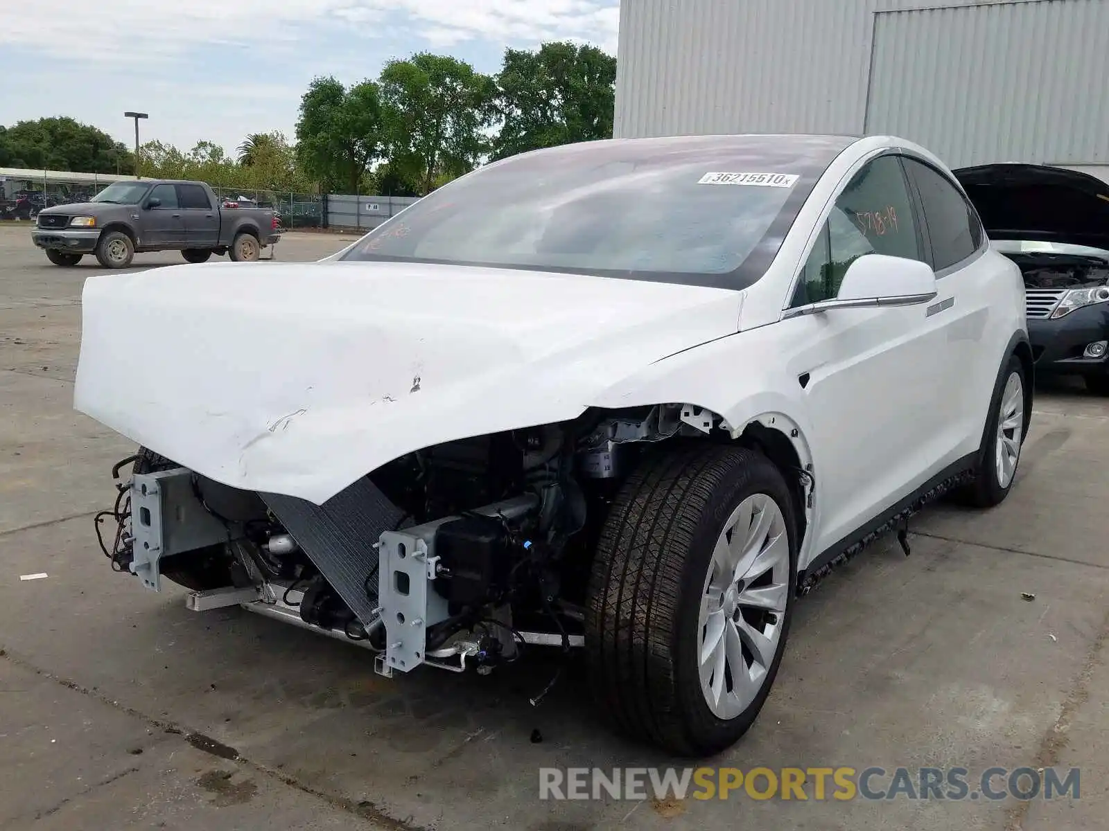 2 Photograph of a damaged car 5YJXCBE25KF207595 TESLA MODEL X 2019