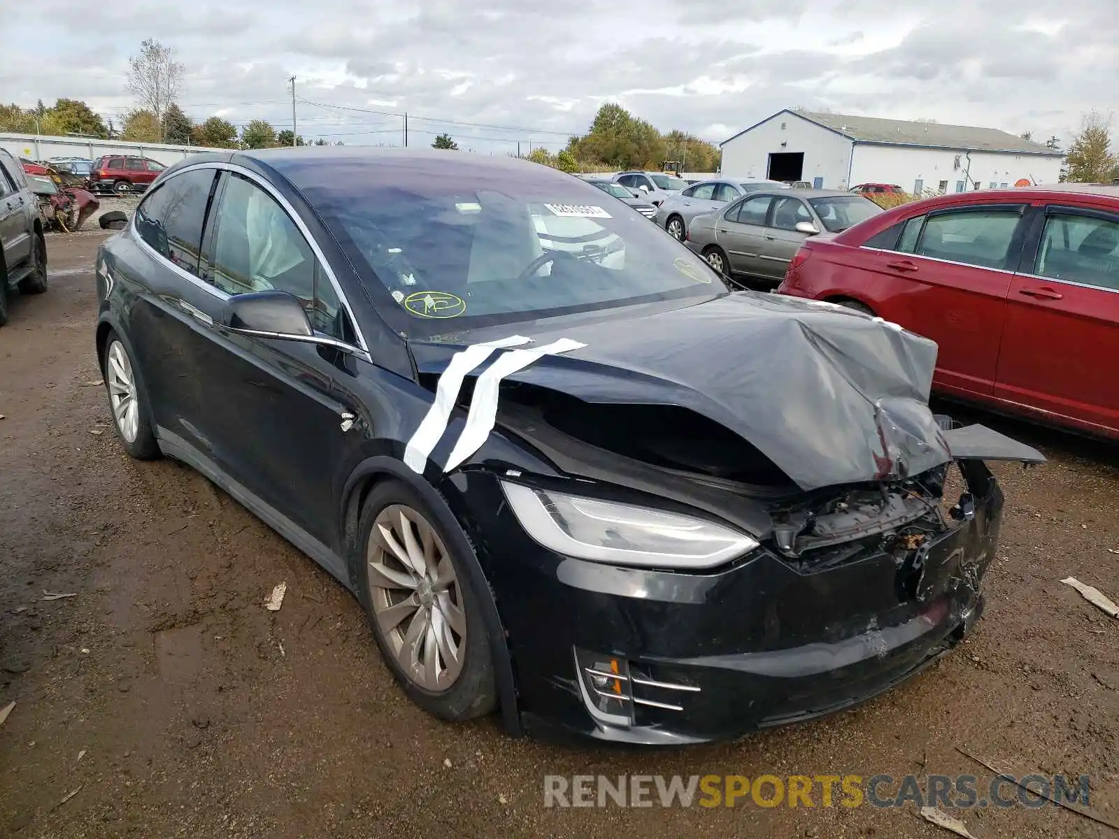 1 Photograph of a damaged car 5YJXCBE26KF190046 TESLA MODEL X 2019