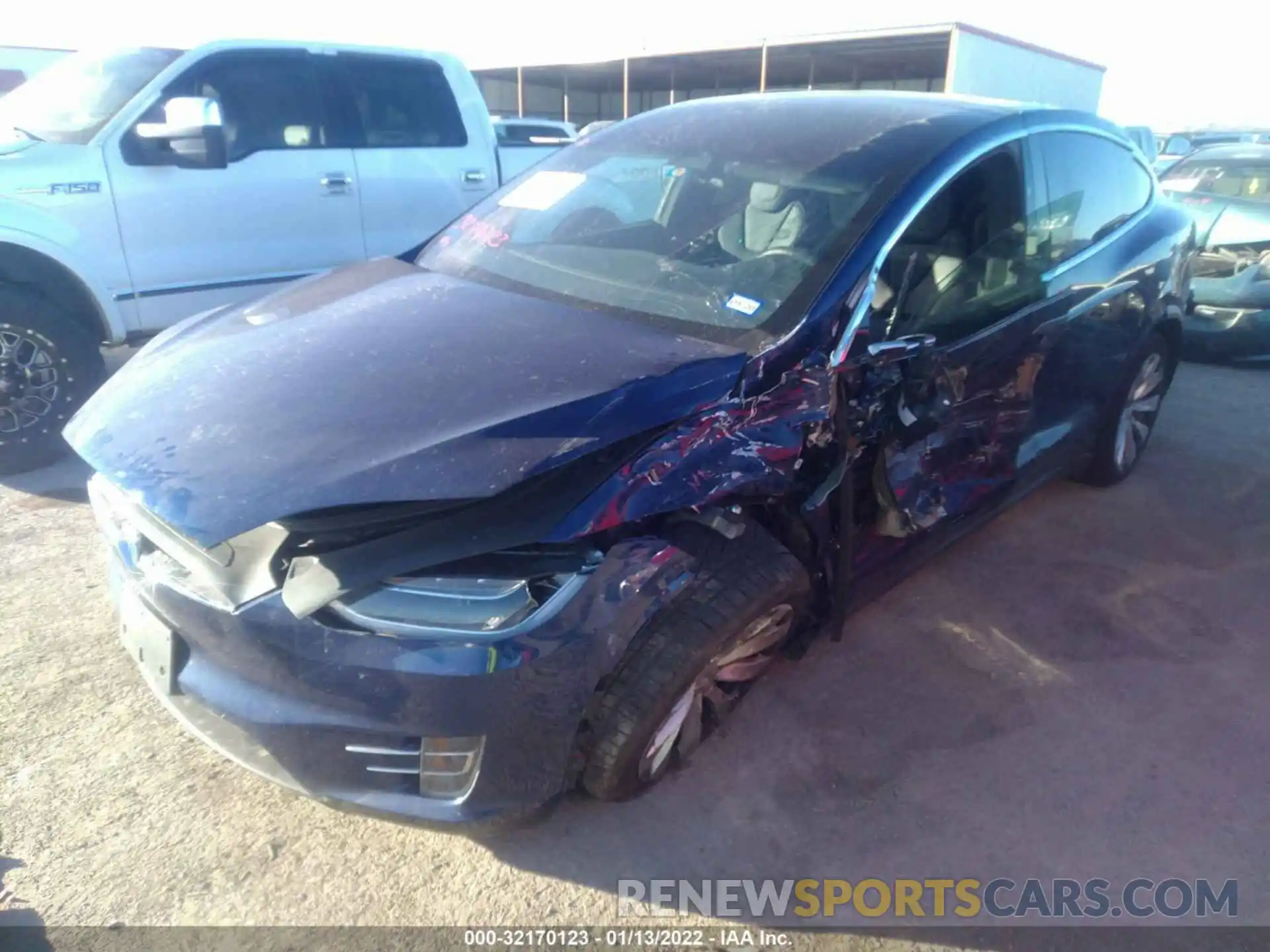 2 Photograph of a damaged car 5YJXCBE26KF191312 TESLA MODEL X 2019