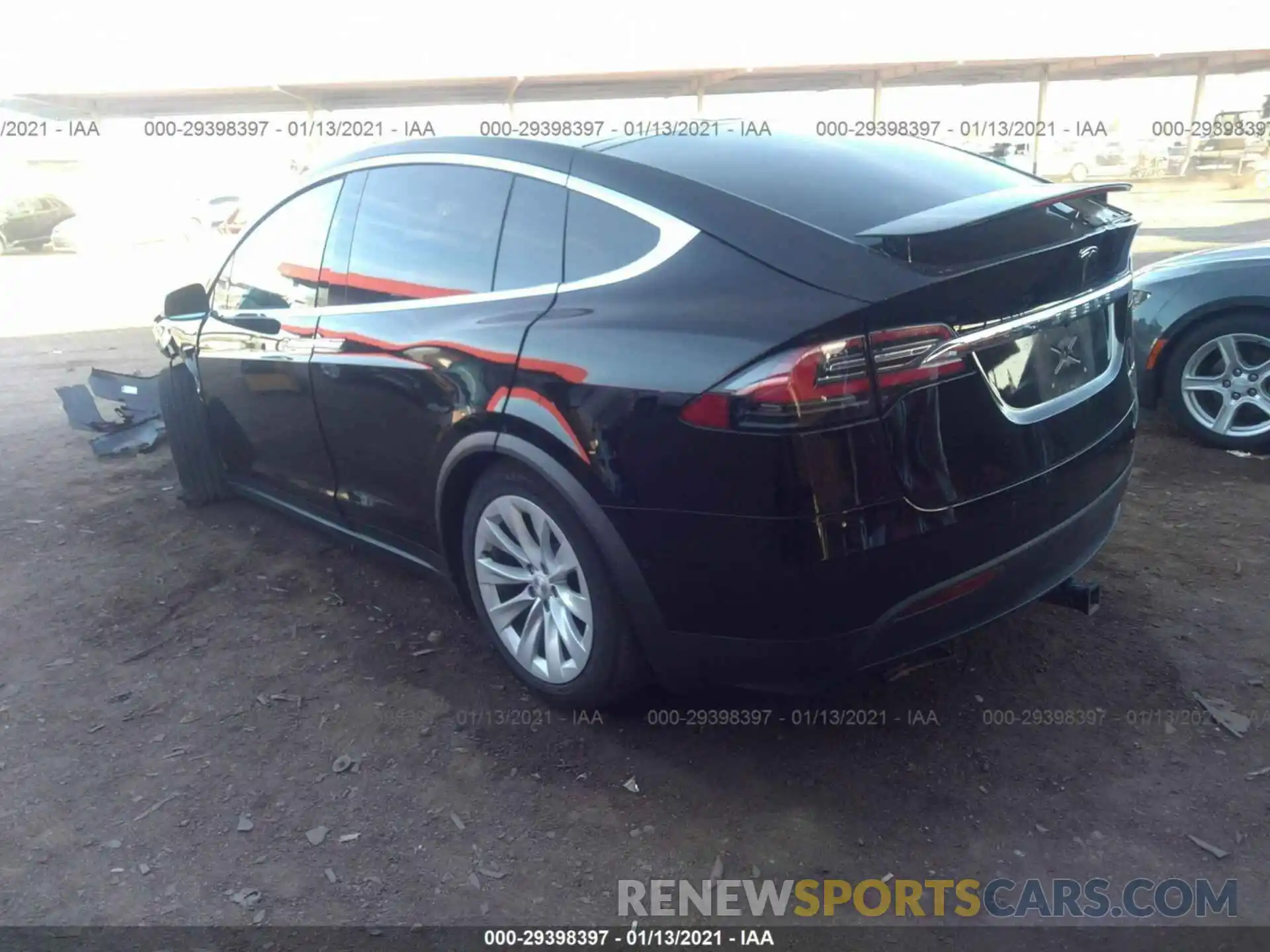 3 Photograph of a damaged car 5YJXCBE26KF198924 TESLA MODEL X 2019