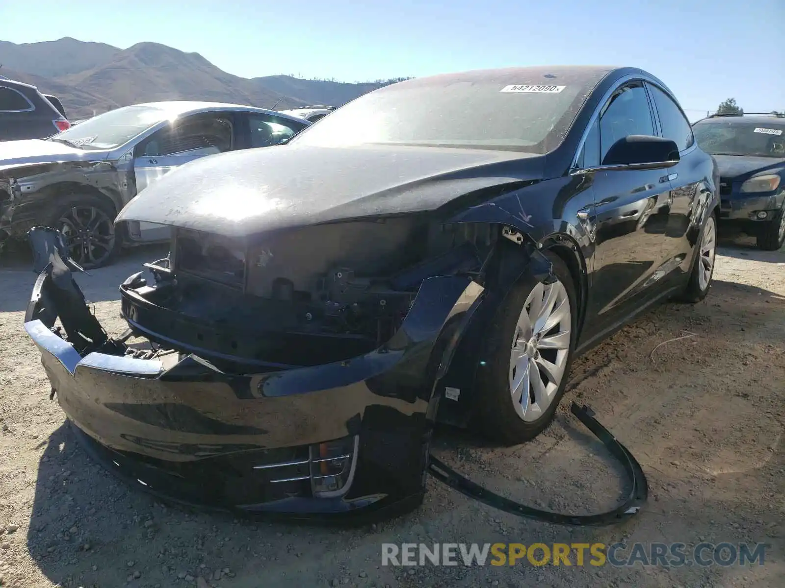 2 Photograph of a damaged car 5YJXCBE26KF209338 TESLA MODEL X 2019