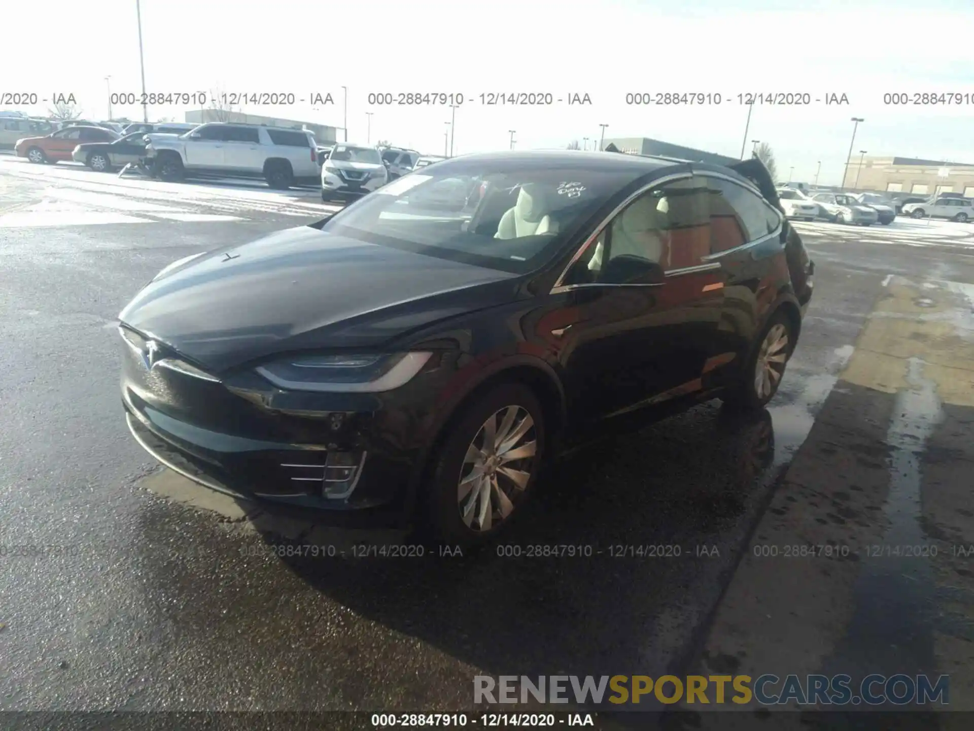 2 Photograph of a damaged car 5YJXCBE26KF212109 TESLA MODEL X 2019