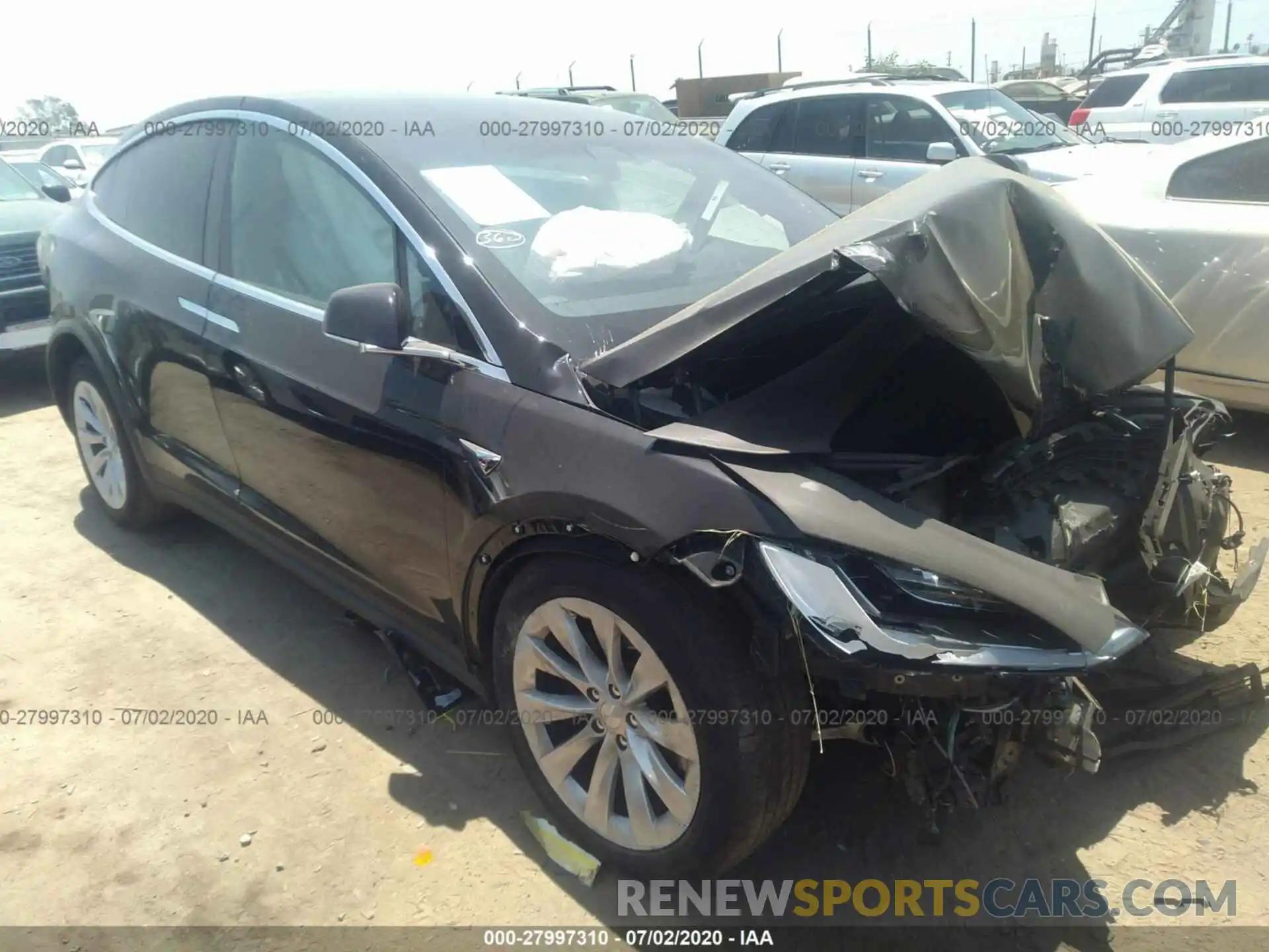 1 Photograph of a damaged car 5YJXCBE27KF159548 TESLA MODEL X 2019